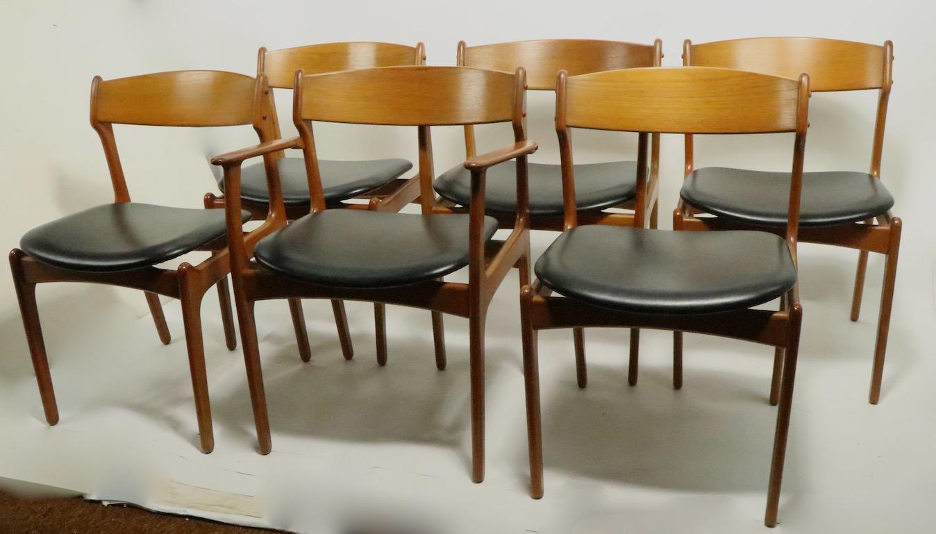 Set of 6 Danish Dining Chairs by Erik Buch for Oddense Maskinsnedkeri 13