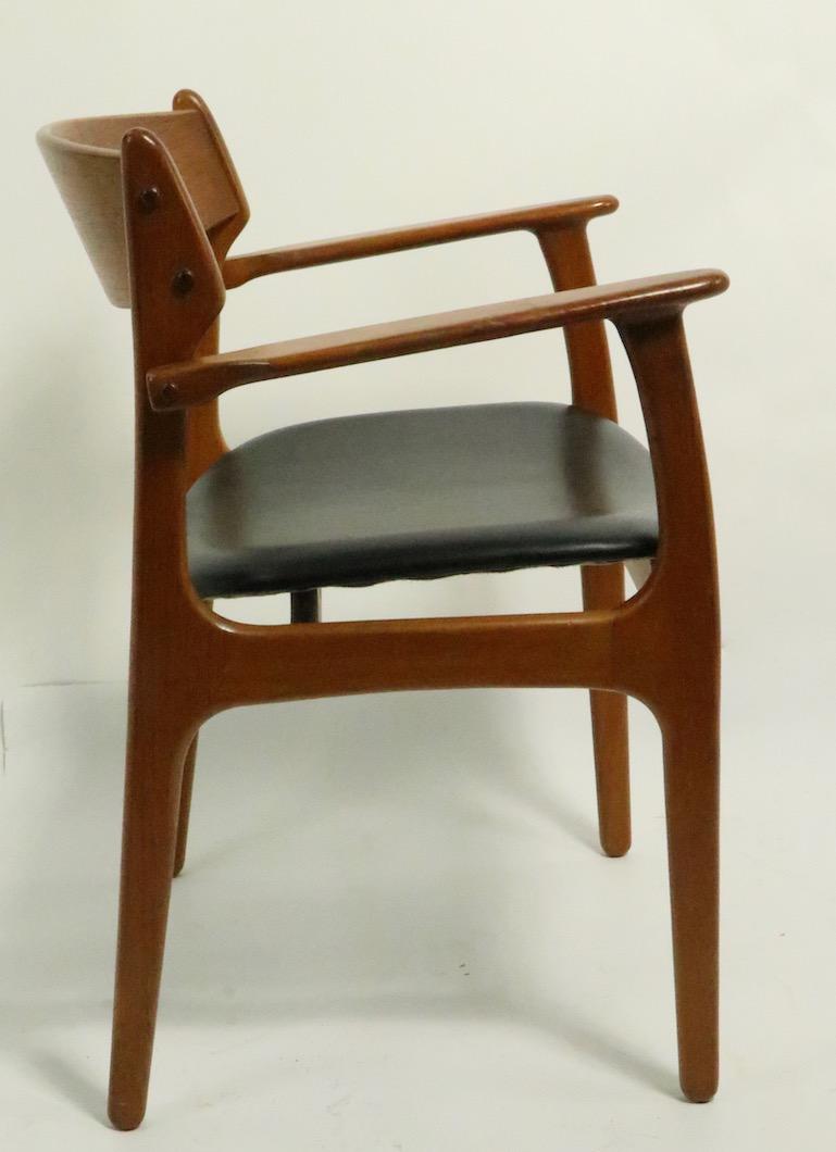 20th Century Set of 6 Danish Dining Chairs by Erik Buch for Oddense Maskinsnedkeri