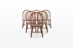 Set of 6 Danish Dining Chairs by Erik Ole Jørgensen for Tarm Stole & Mobelfabrik