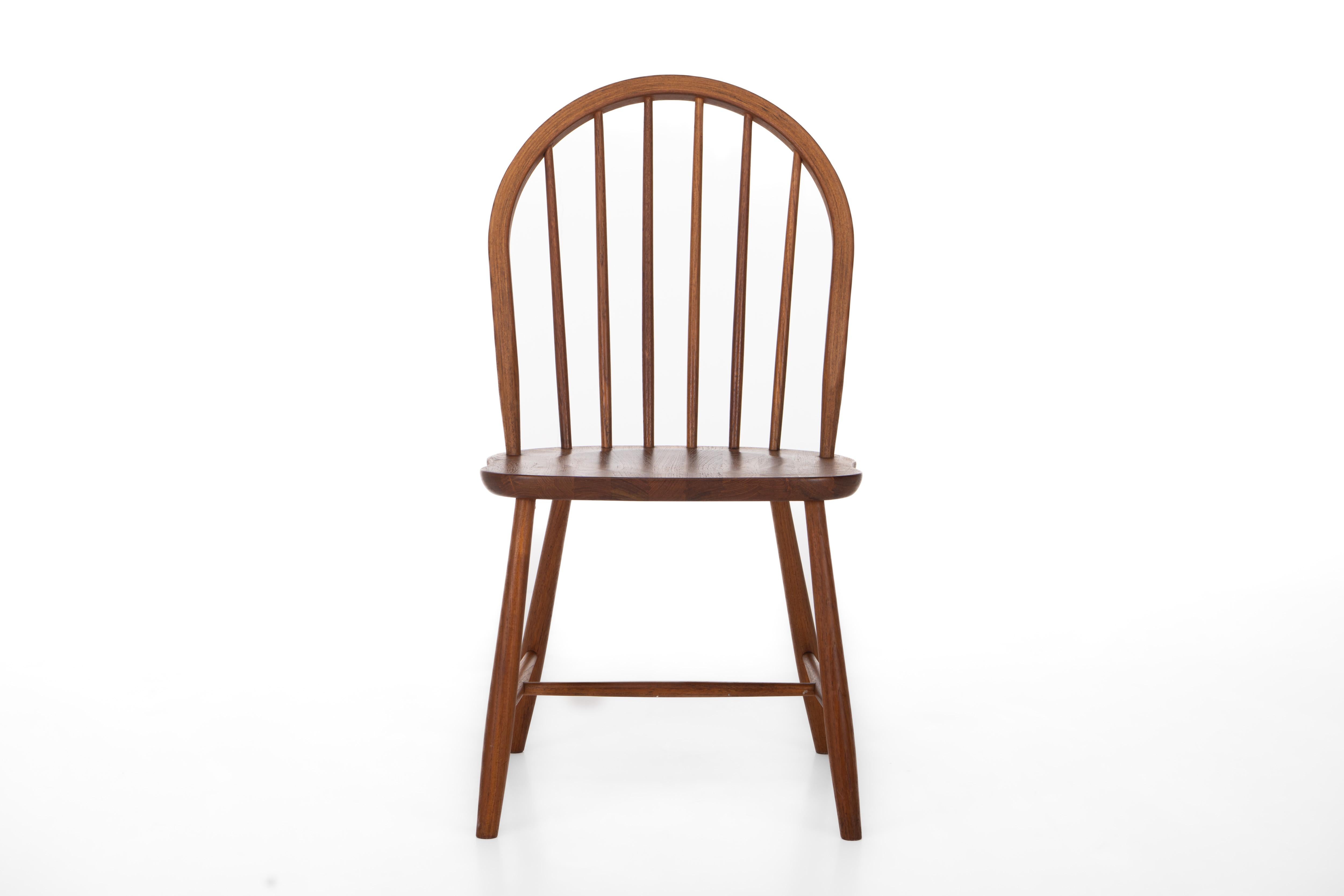 Set of 6 Danish Dining Chairs by Erik Ole Jørgensen for Tarm Stole & Mobelfabrik For Sale 1