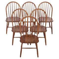 Set of 6 Danish Dining Chairs by Erik Ole Jørgensen for Tarm Stole & Mobelfabrik