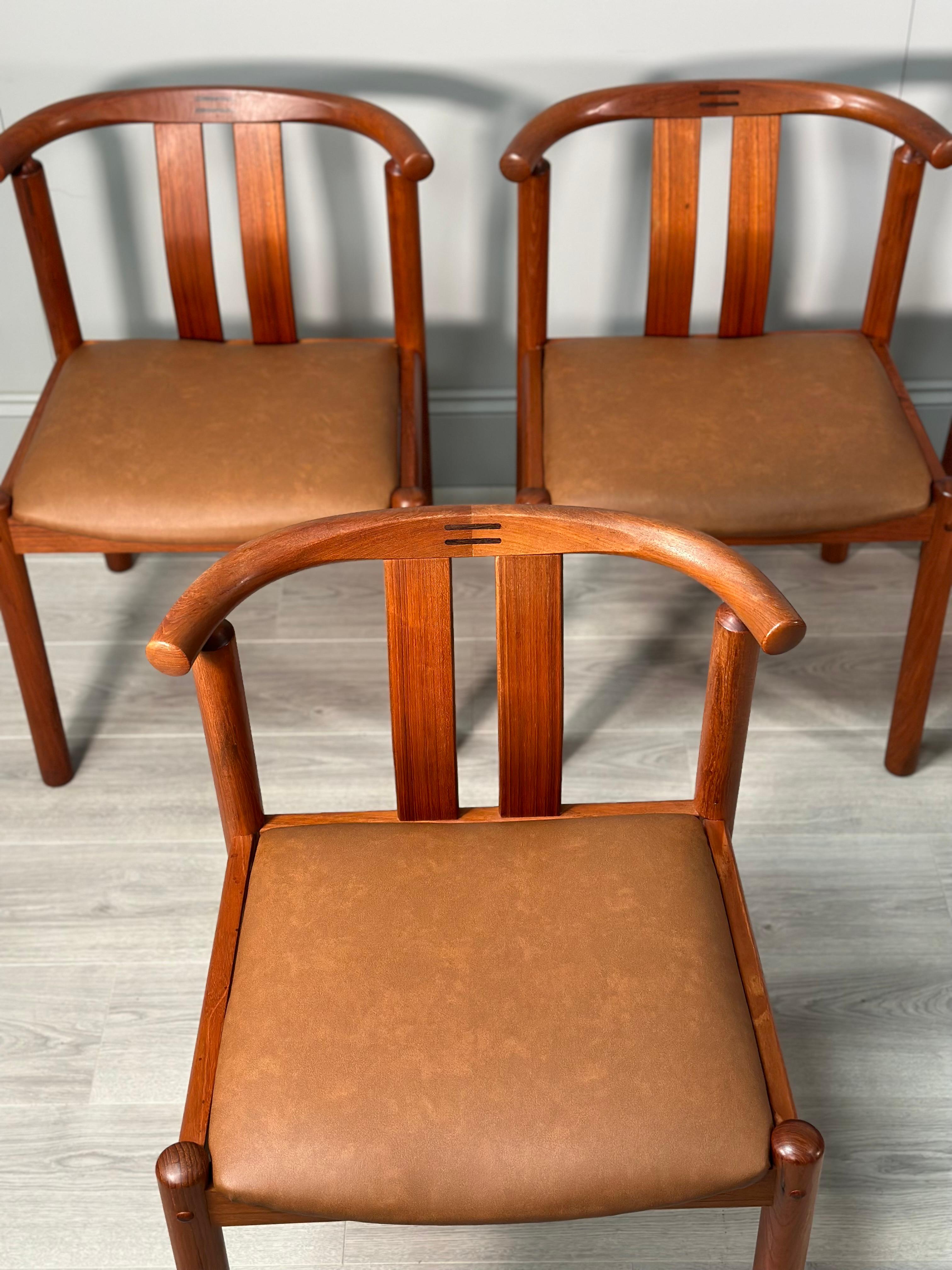 Set Of 6 Danish Dining Chairs By Hans J. Frydendal For Boltinge Stolefabrik In Good Condition In Accrington, GB