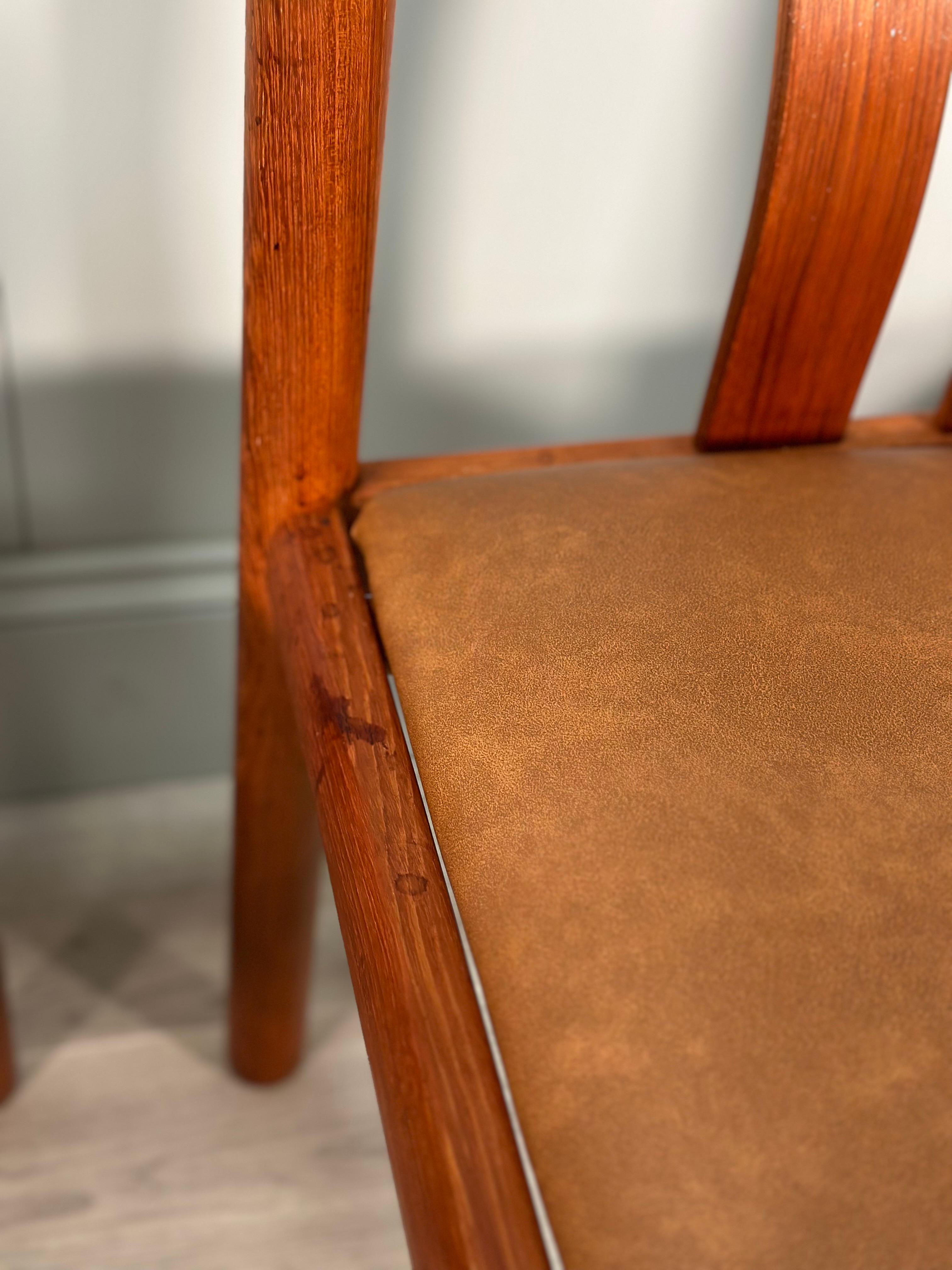 Teak Set Of 6 Danish Dining Chairs By Hans J. Frydendal For Boltinge Stolefabrik