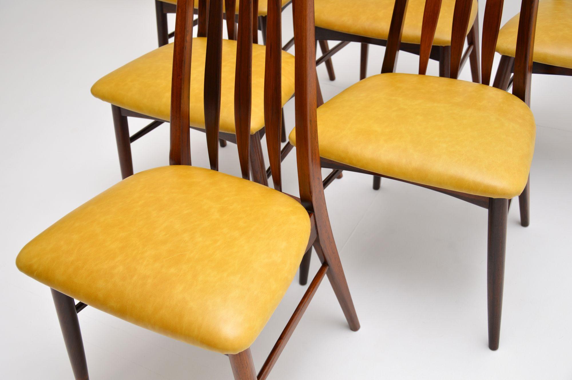 Set of 6 Danish Dining Chairs by Niels Koefoed 1