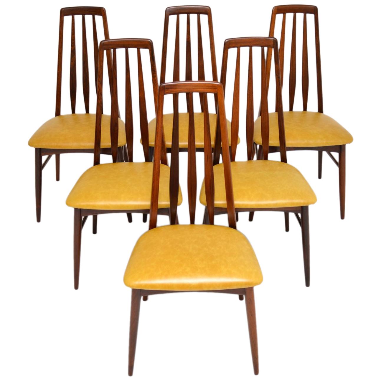 Set of 6 Danish Dining Chairs by Niels Koefoed