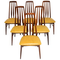 Set of 6 Danish Dining Chairs by Niels Koefoed