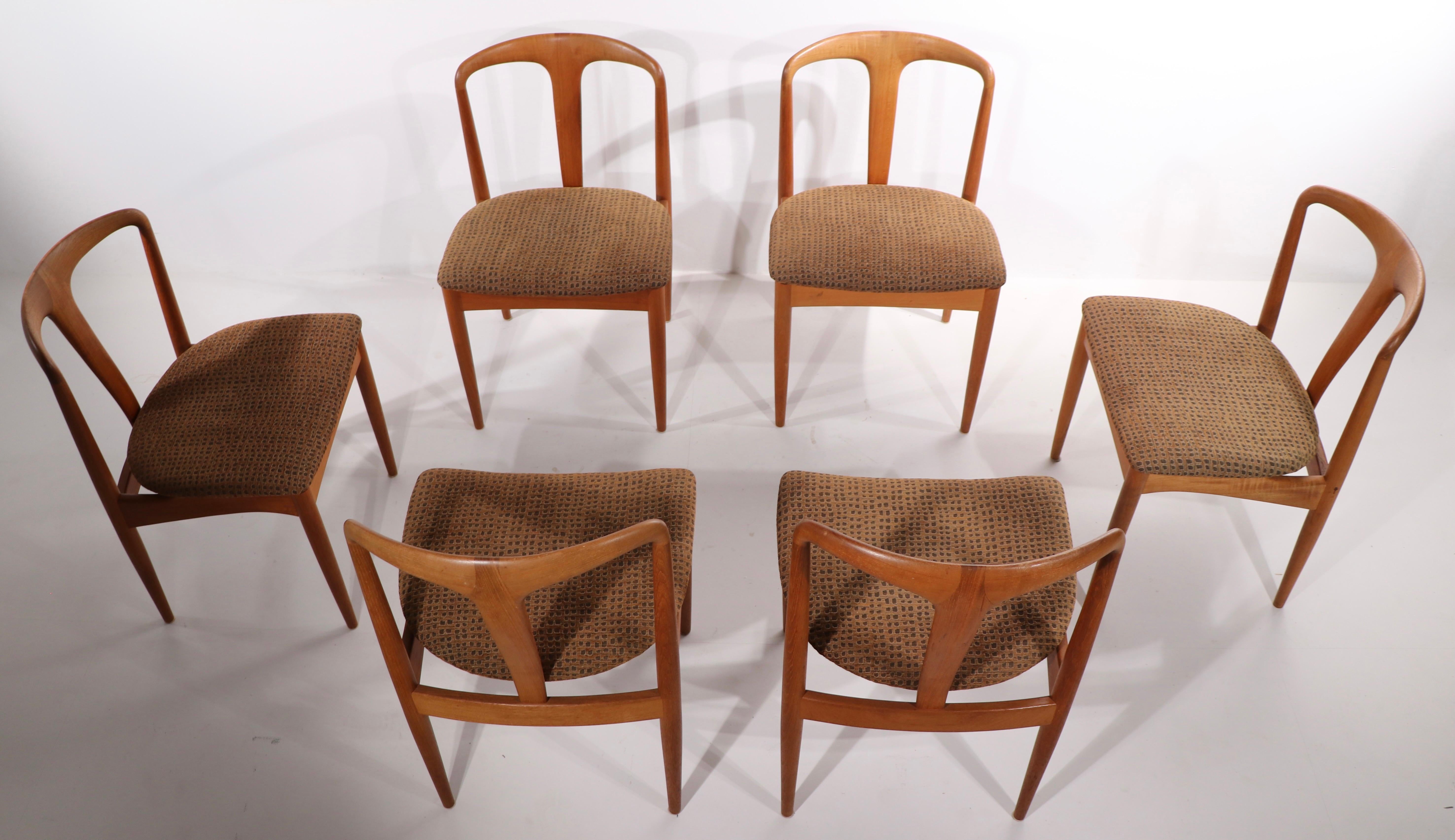 Set of 6 Danish Dining Chairs Juliane by Johannes Andersen Uldum Møbelfabrik 6