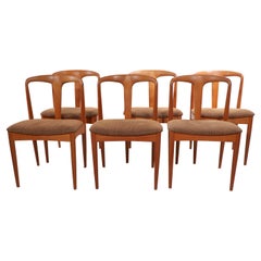Set of 6 Danish Dining Chairs Juliane by Johannes Andersen Uldum Møbelfabrik