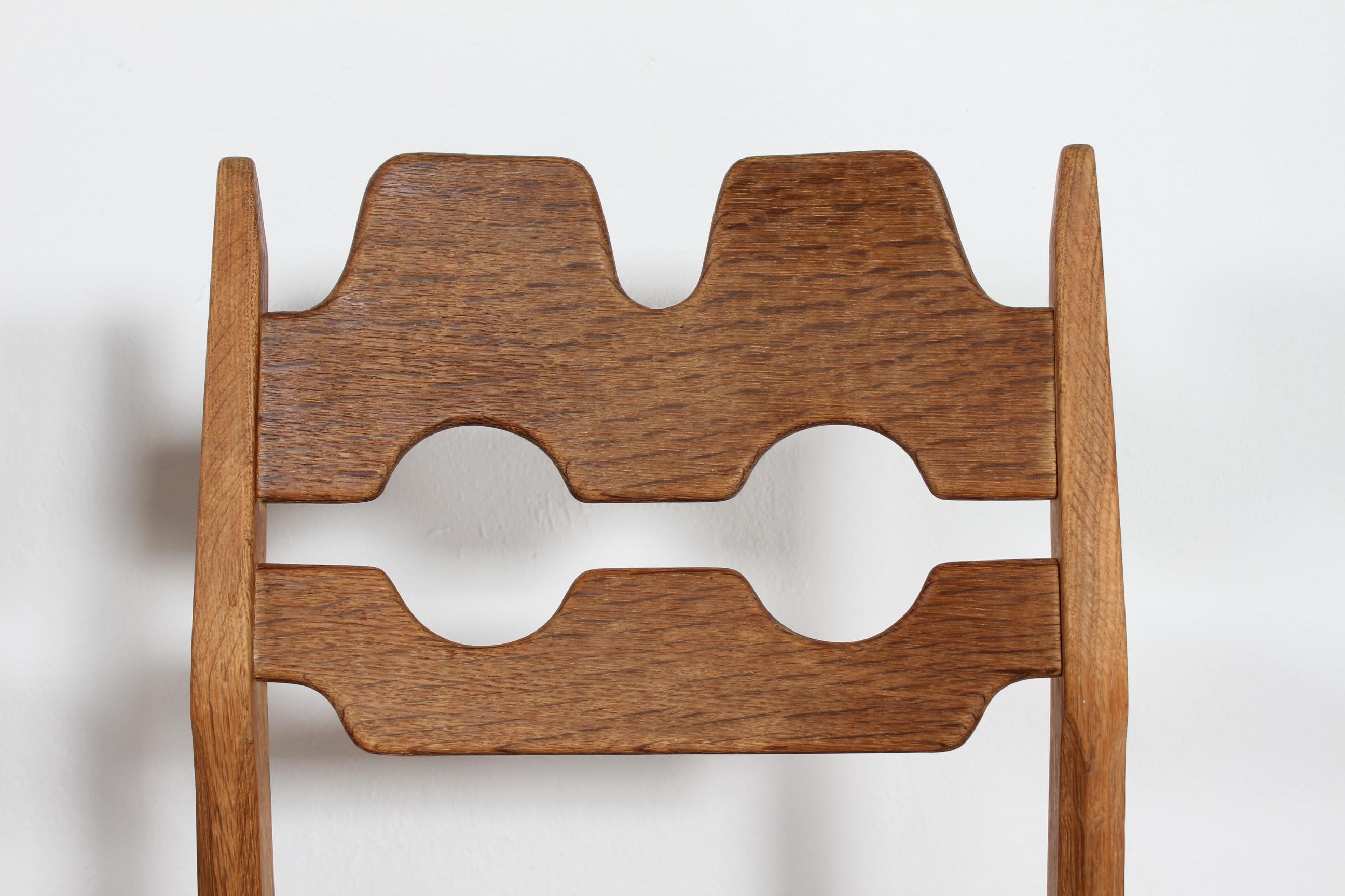 Set of 6 Danish Henning Kjærnulf Razor Blade Chairs of Oak + New Sheepskin 1970s For Sale 4