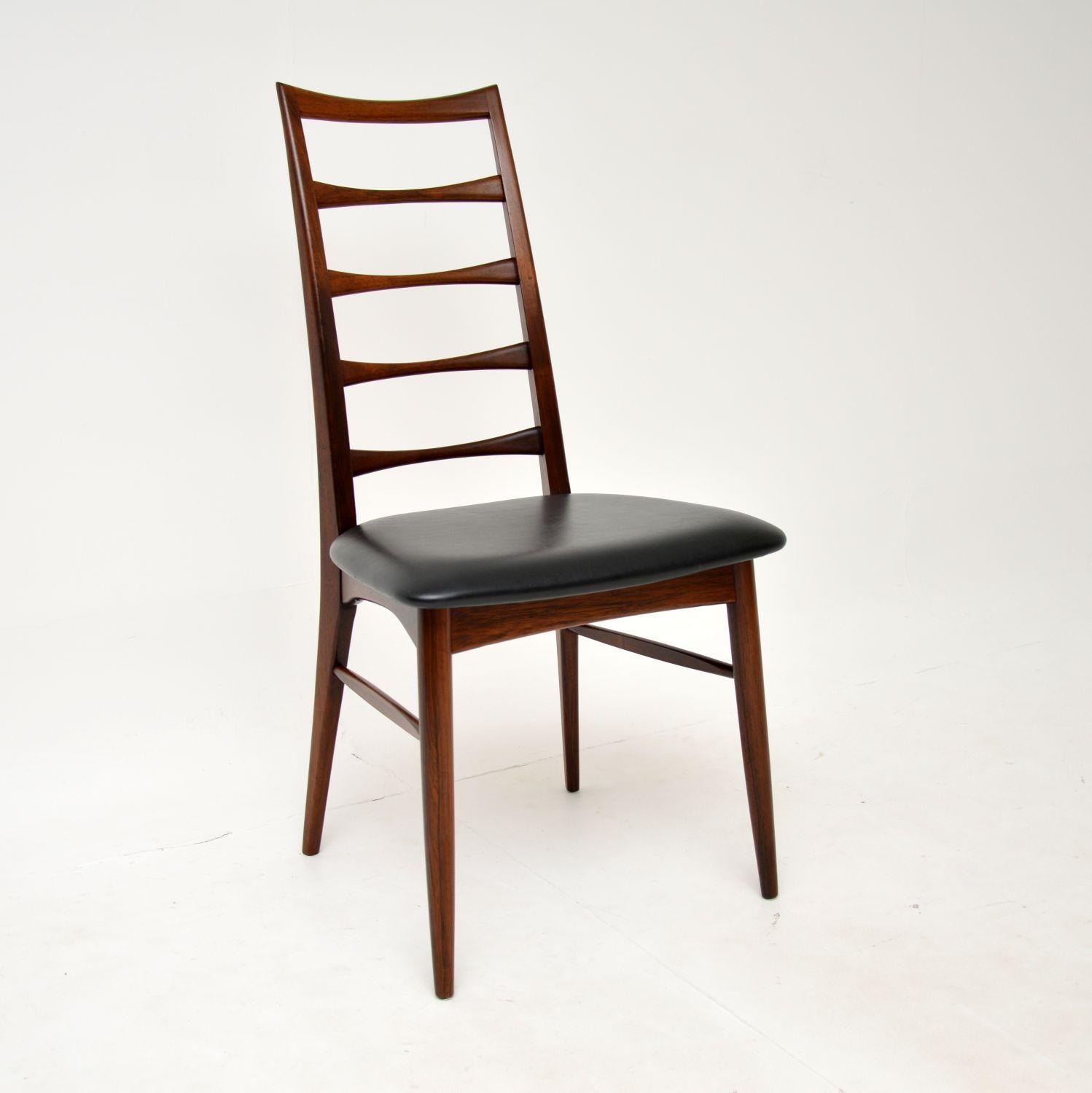 Set of 6 Danish 'Lis' Dining Chairs by Niels Koefoed In Good Condition In London, GB