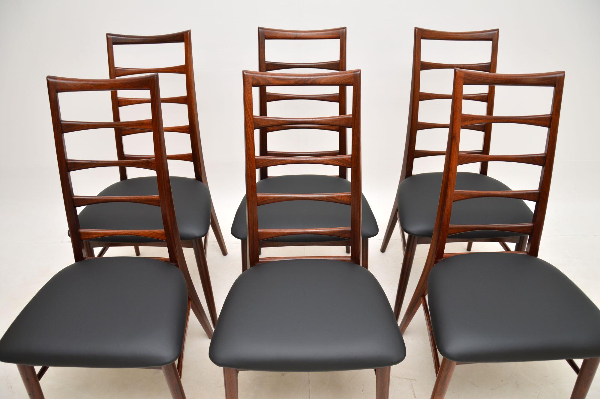 Set of Six Danish Dining Chairs by Niels Koefoed In Good Condition For Sale In London, GB