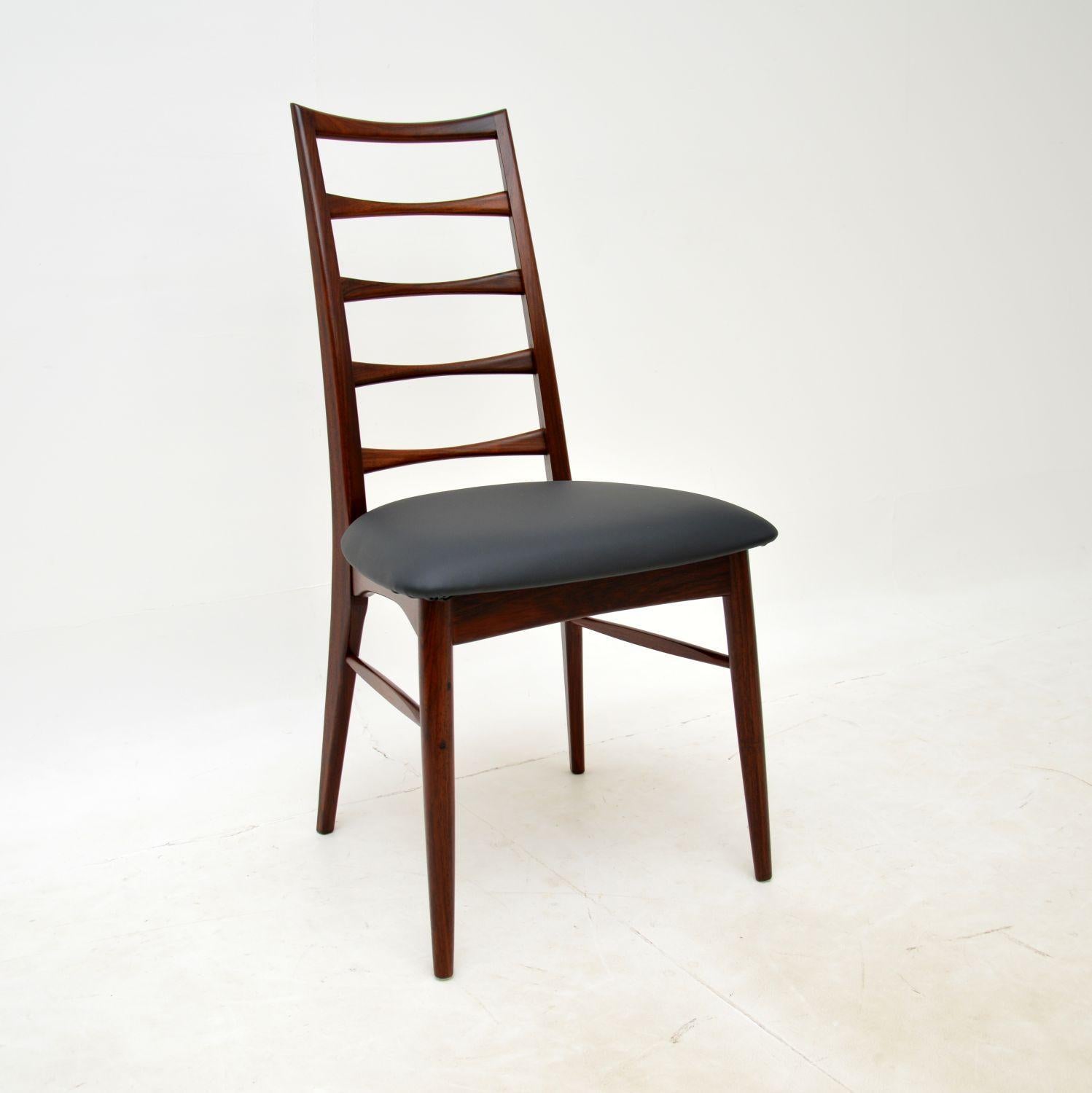 Mid-20th Century Set of Six Danish Dining Chairs by Niels Koefoed For Sale
