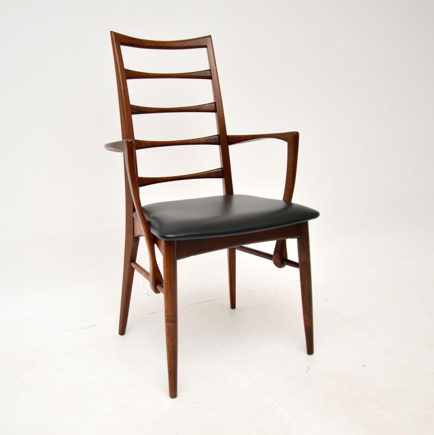Wood Set of 6 Danish 'Lis' Dining Chairs by Niels Koefoed