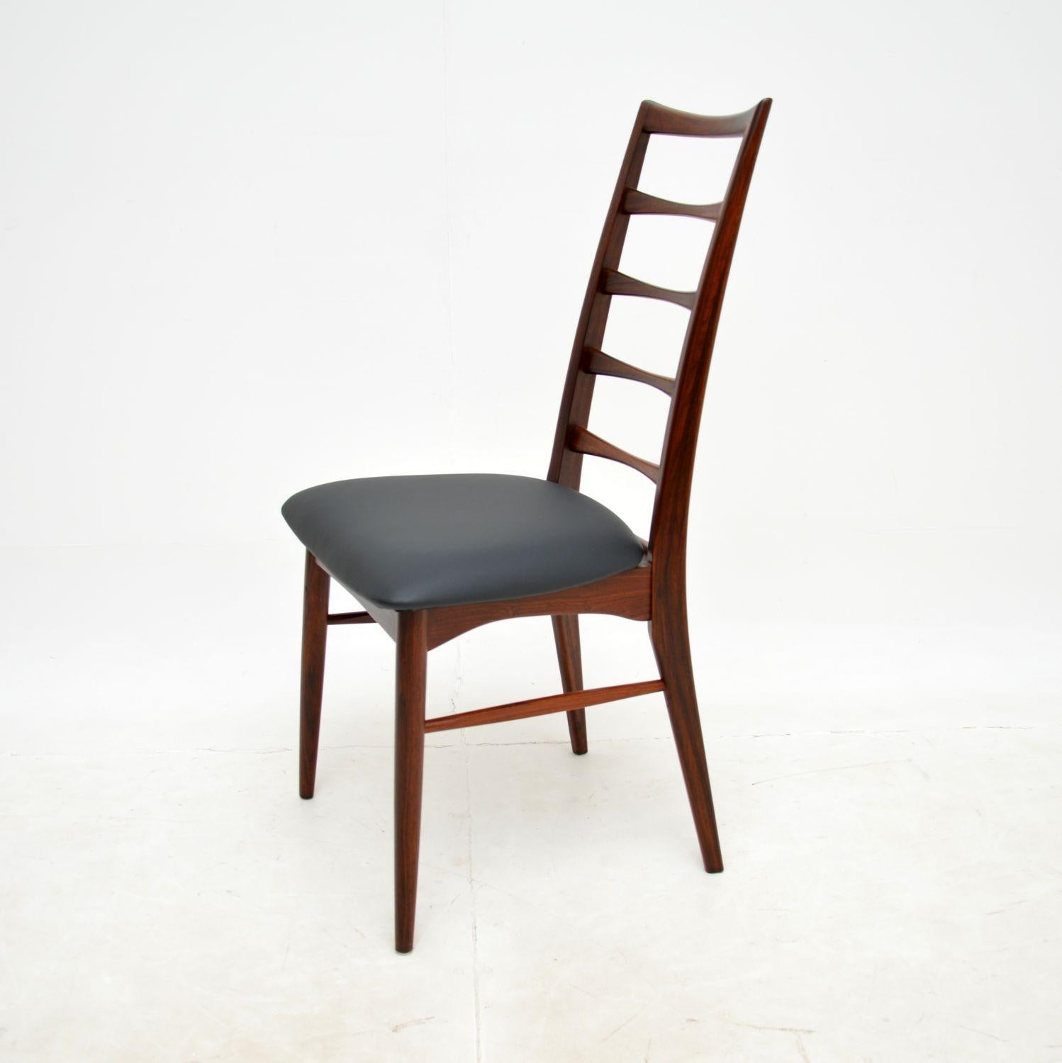 Set of Six Danish Dining Chairs by Niels Koefoed For Sale 1