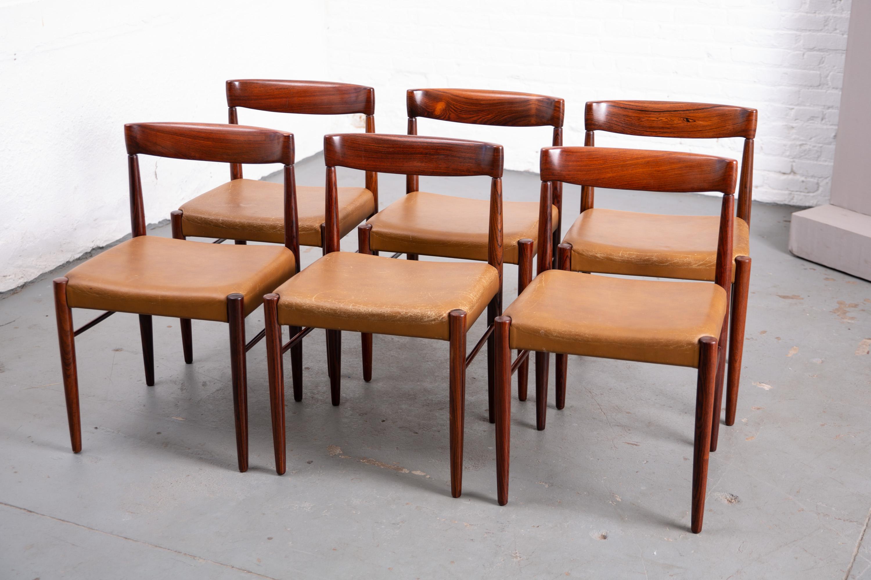Set of 6 Danish Mid-Century Modern Dining Chairs 9