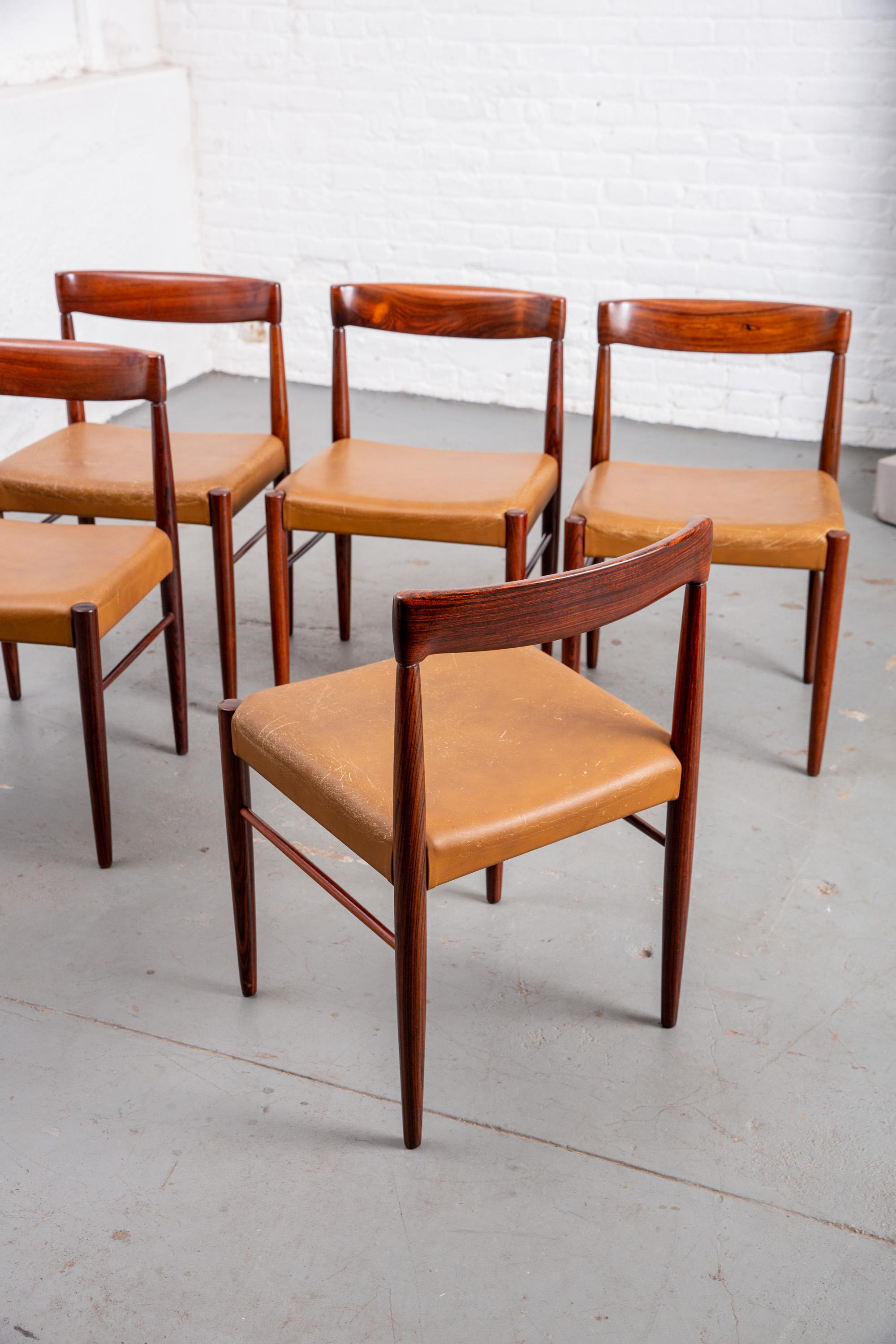 Set of 6 Danish Mid-Century Modern Dining Chairs 2