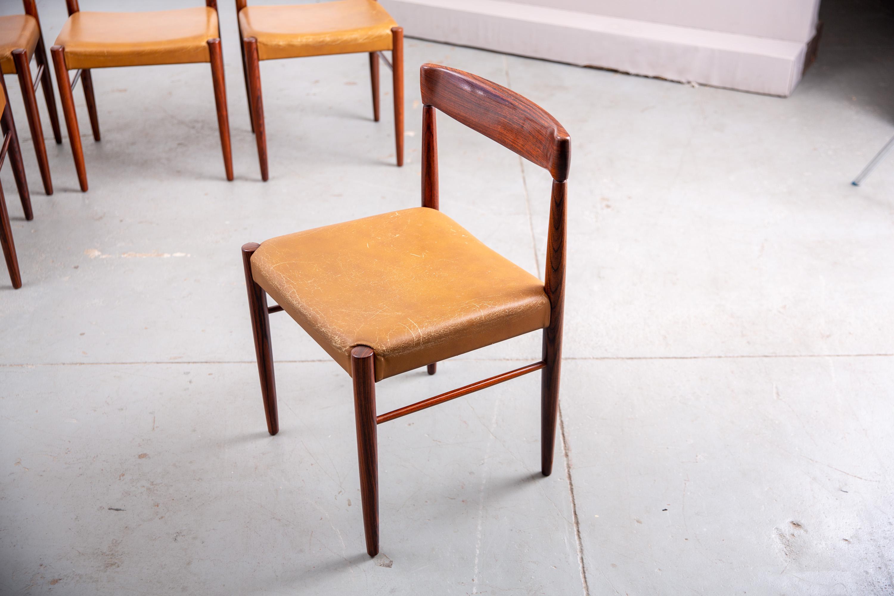 Set of 6 Danish Mid-Century Modern Dining Chairs 4