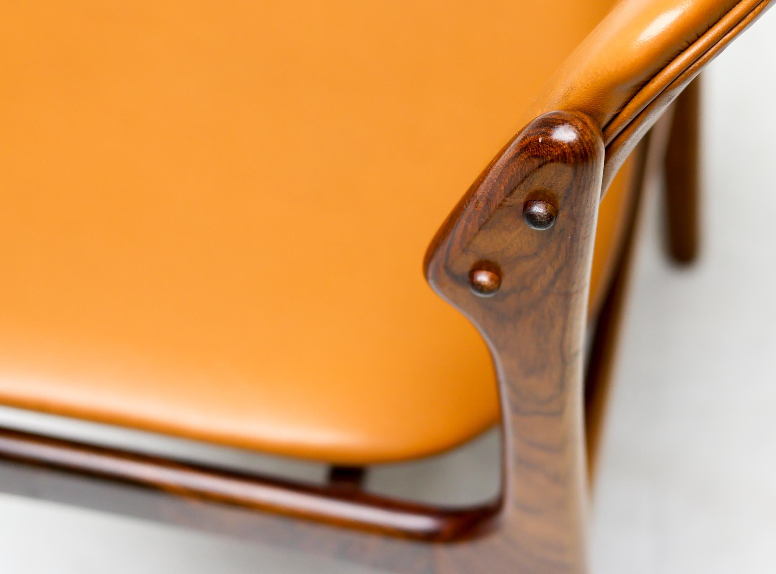 Set of 6 Danish Mid Century Modern Model 49 Rosewood Dining Chairs by Erik Buch For Sale 6
