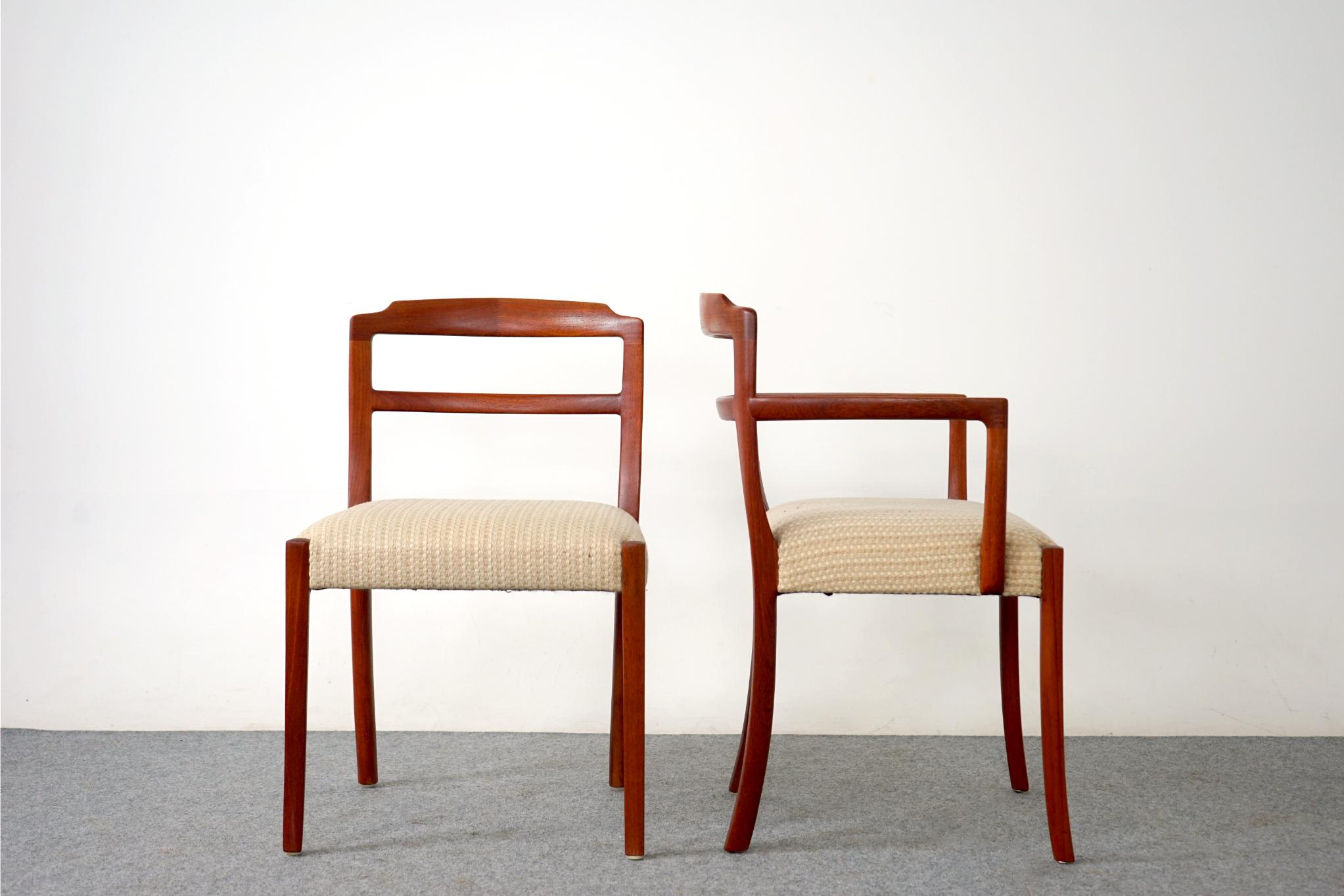 Set of 6 Danish Mid-Century Modern Teak Dining Chairs by Ole Wanscher 5