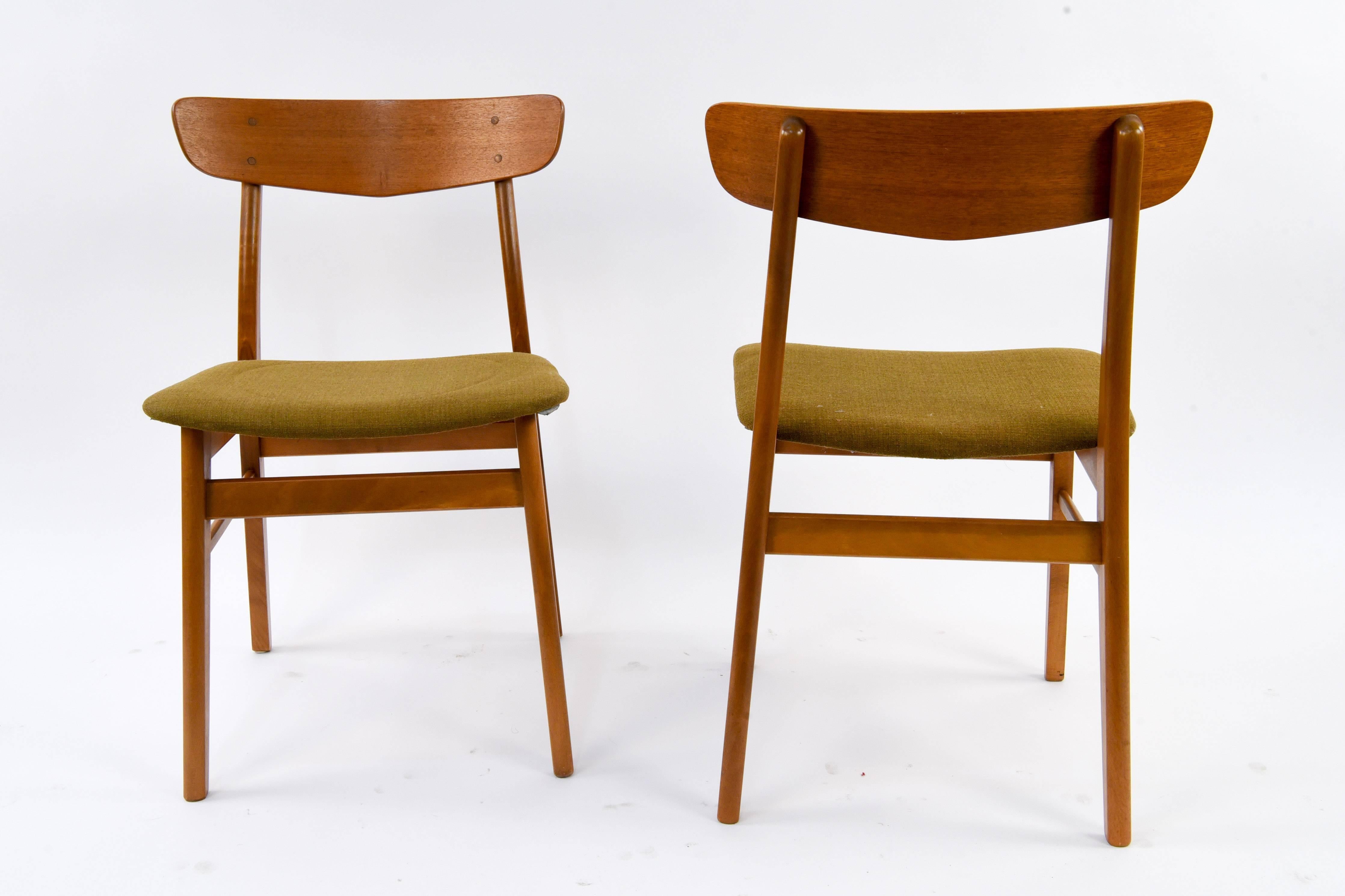 Set of (6) Danish Midcentury Teak Dining Chairs by SAX 5