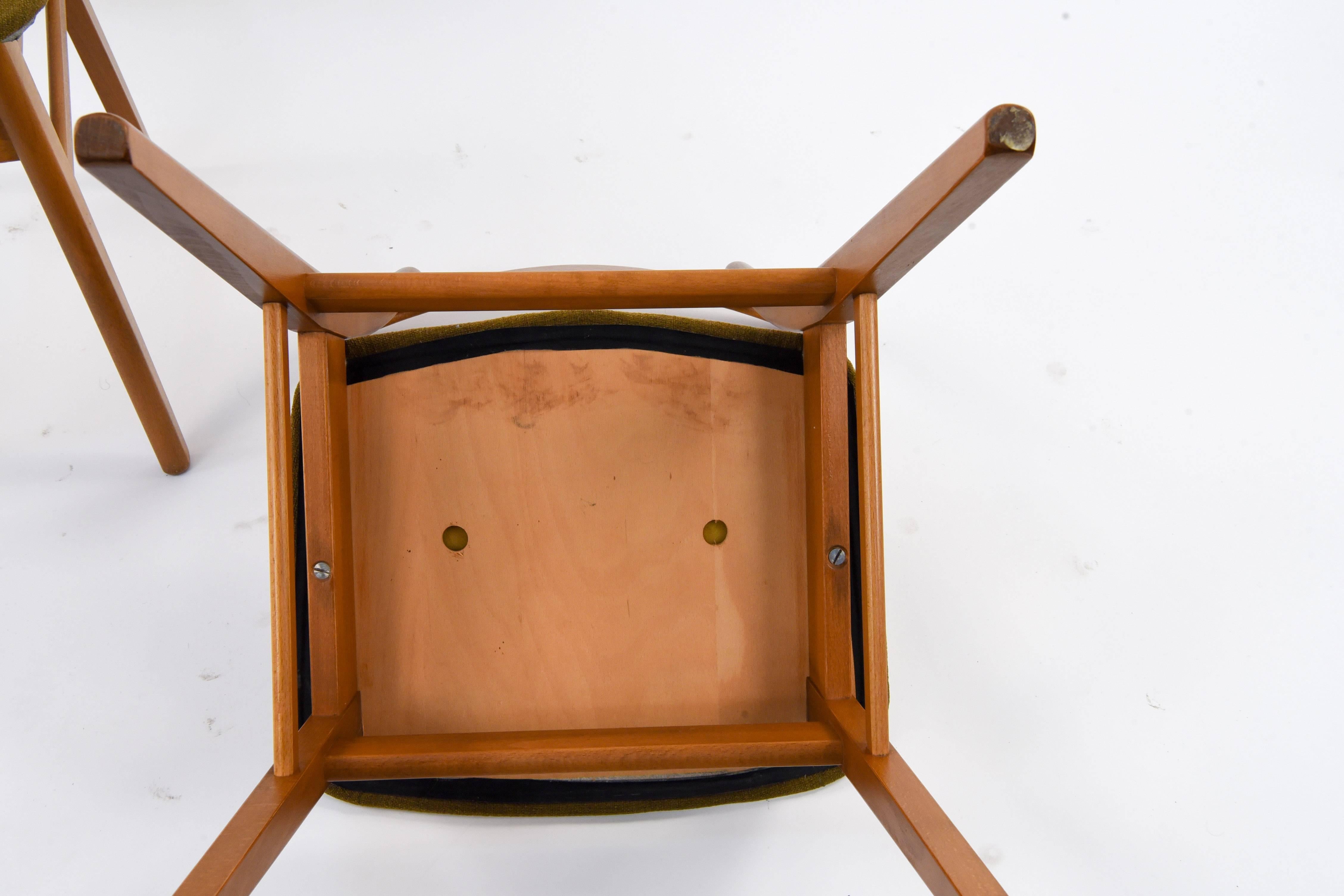 Set of (6) Danish Midcentury Teak Dining Chairs by SAX 7