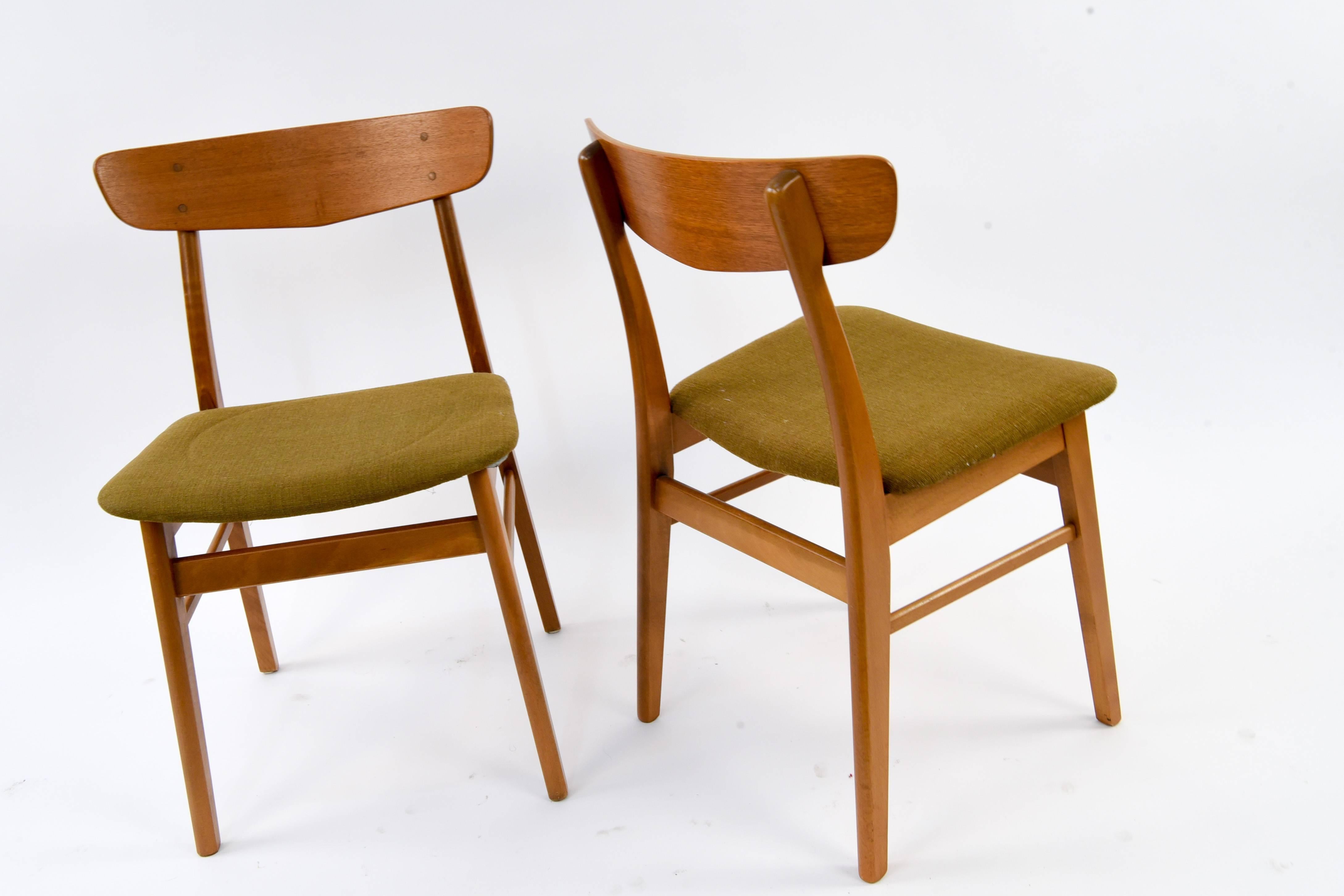 Set of (6) Danish Midcentury Teak Dining Chairs by SAX 4