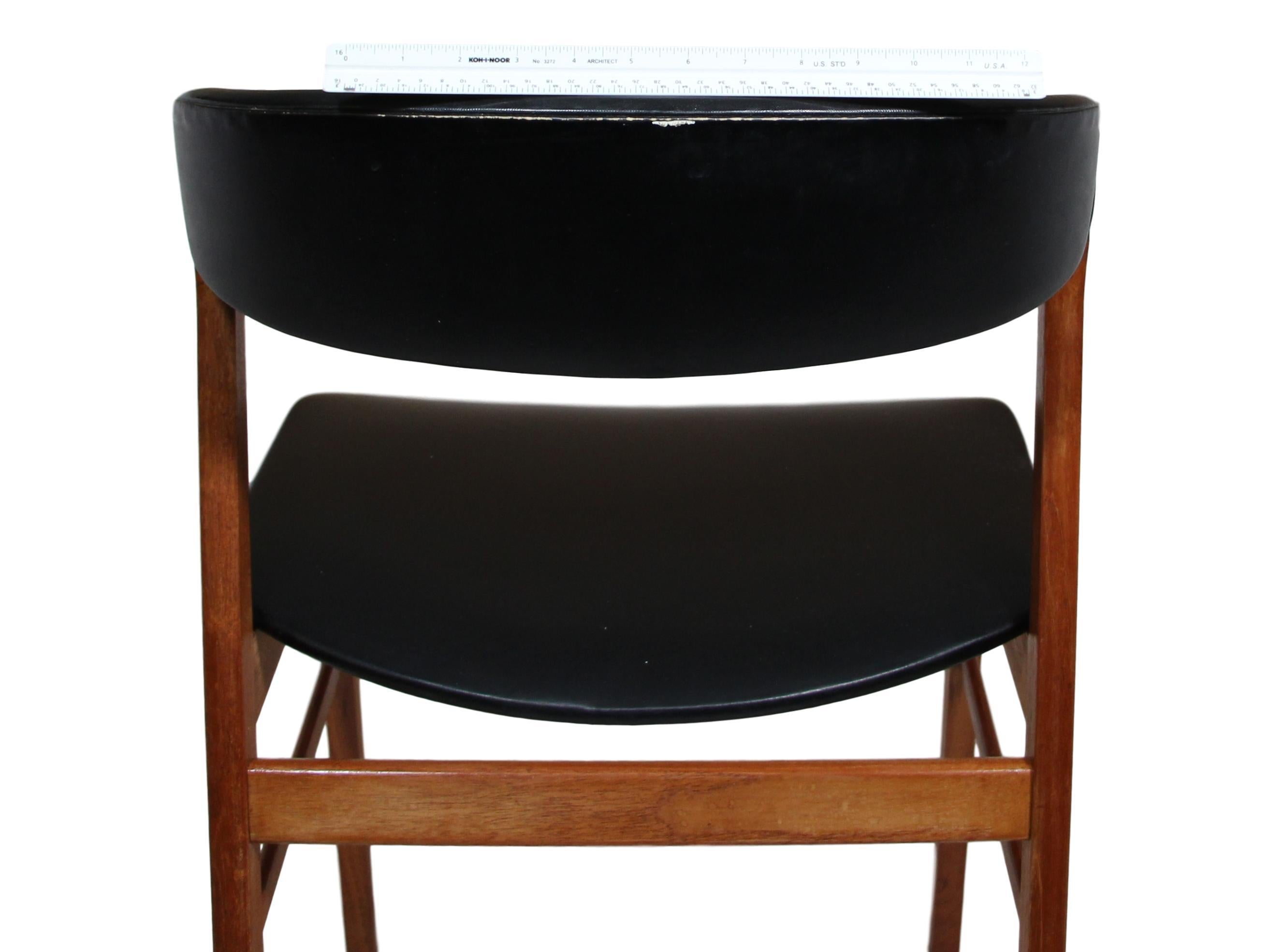 Teak Set of 6 Danish Modern Chairs by Sax Mobler For Sale