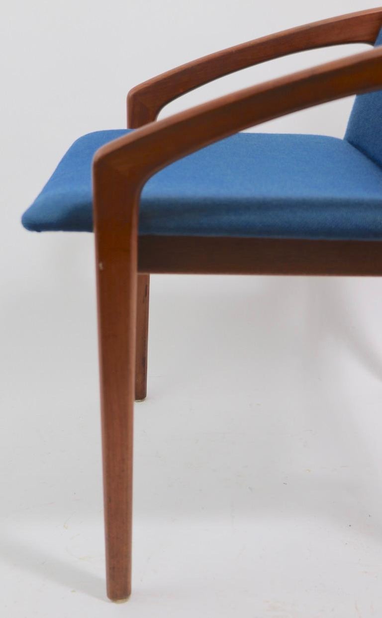 Set of 6 Danish Modern Dining Chairs by Henning Kjernaulf for Korup Stolefabrik For Sale 3