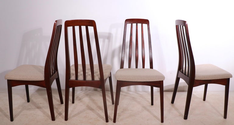 Set of 6 Danish Modern Dining Chairs in Rosewood by Skovby Mobelfabrik For Sale 4