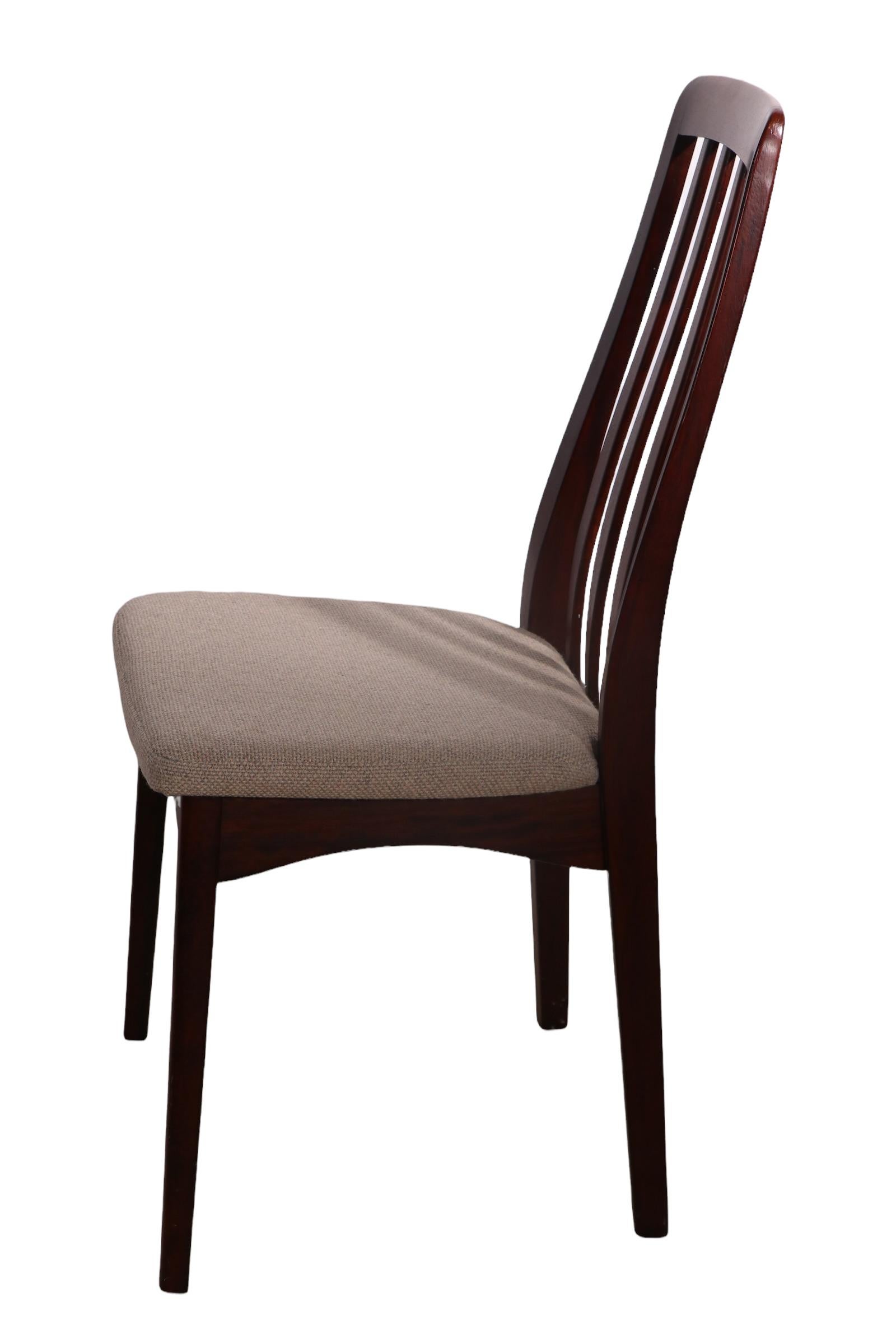 Set of 6 Danish Modern Dining Chairs in Rosewood by Skovby Mobelfabrik 8