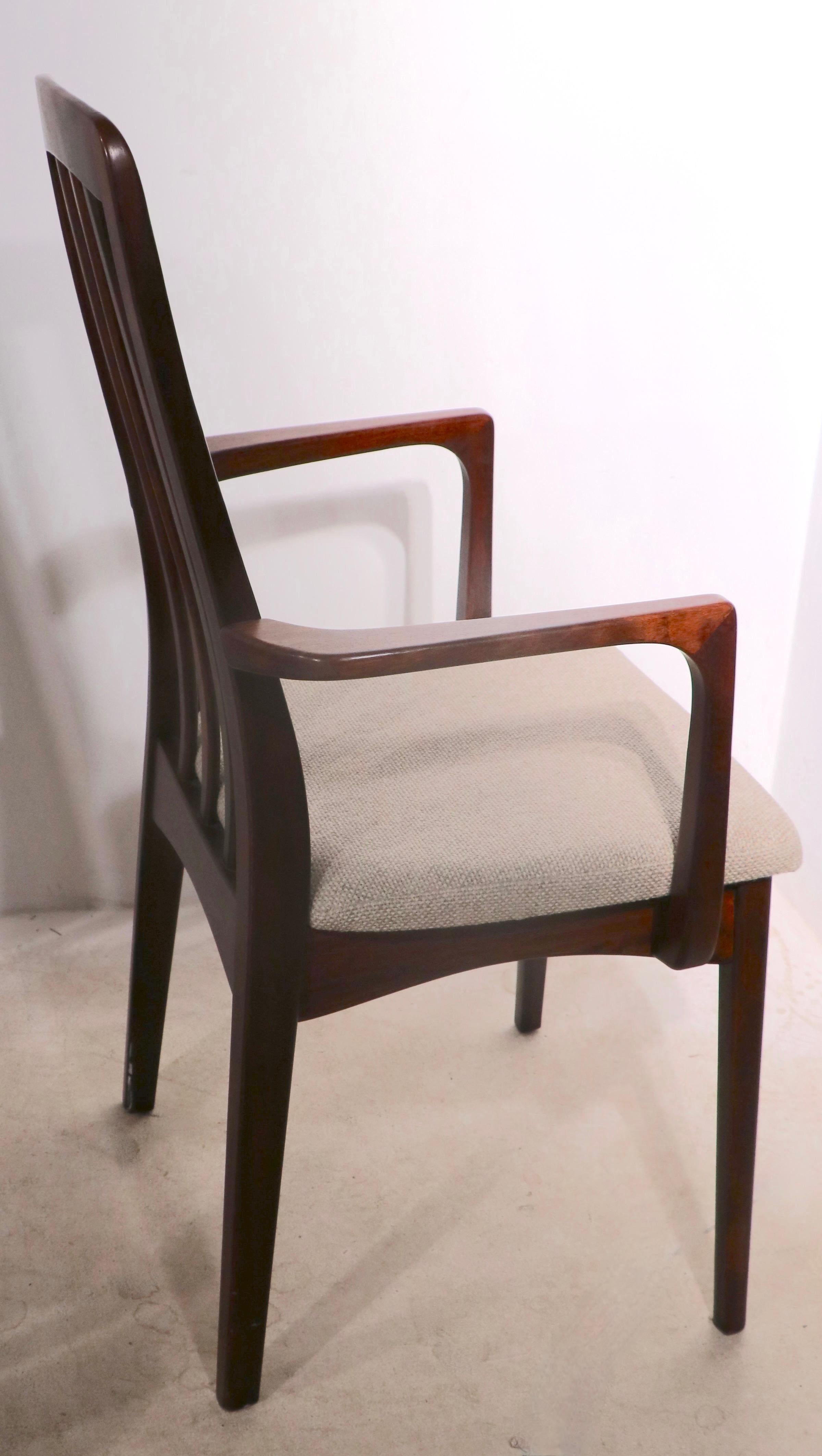 20th Century Set of 6 Danish Modern Dining Chairs in Rosewood by Skovby Mobelfabrik
