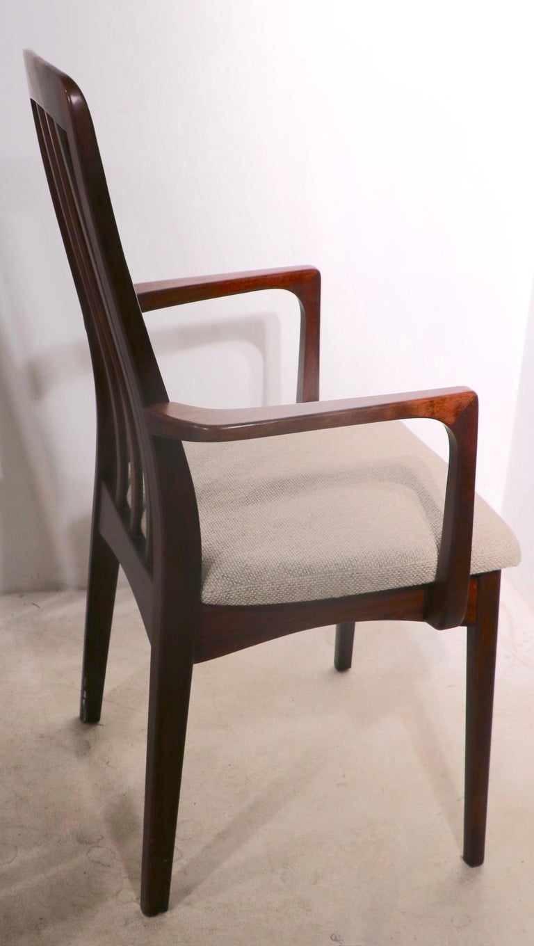 20th Century Set of 6 Danish Modern Dining Chairs in Rosewood by Skovby Mobelfabrik For Sale