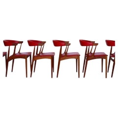 Set of 6 Danish Modern Johannes Andersen BA 113 Dinning Chairs