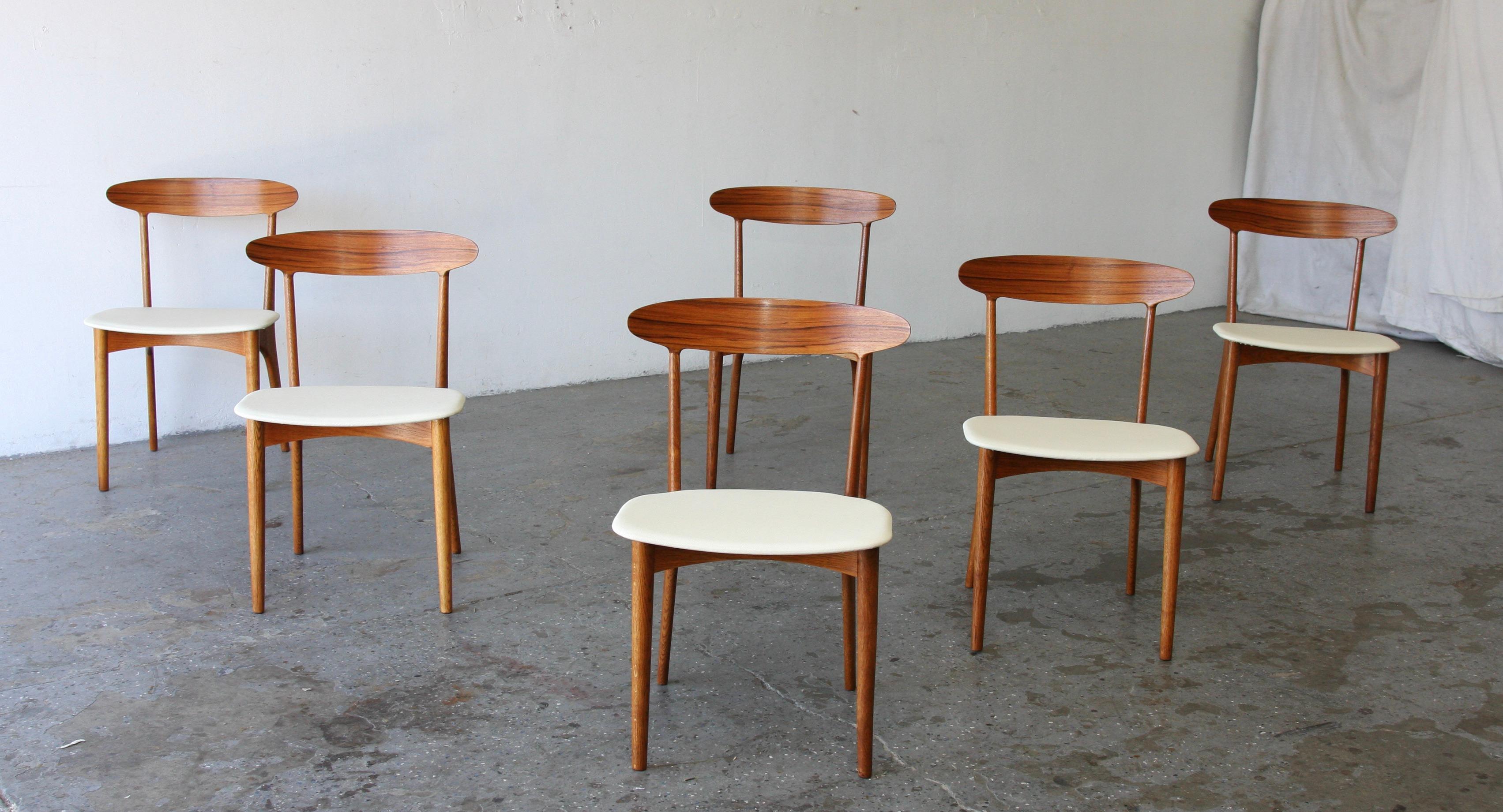 Mid-Century Modern Set of 6  Danish Modern Kurt Østervig Teak Dining Chairs
