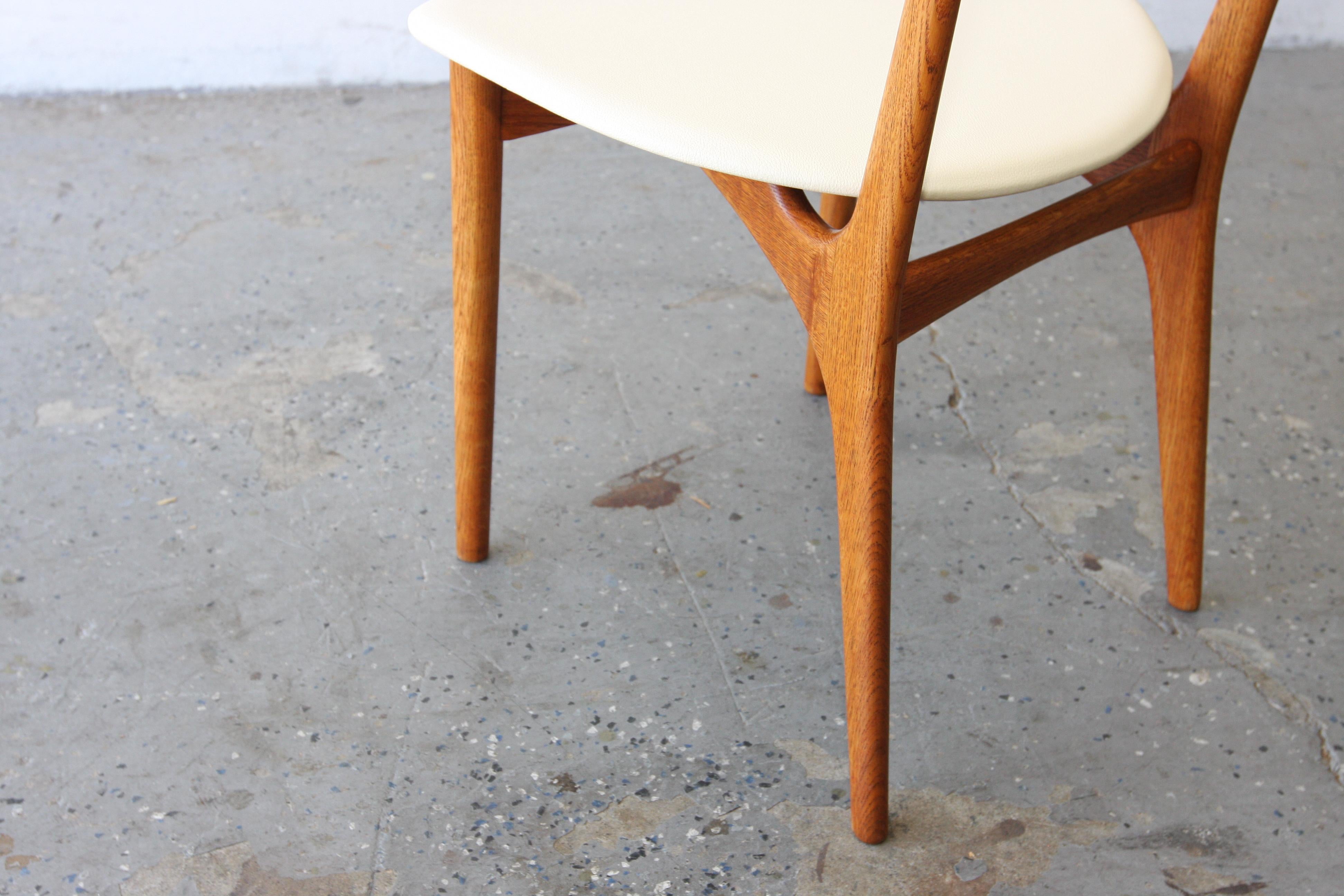 Set of 6  Danish Modern Kurt Østervig Teak Dining Chairs 1
