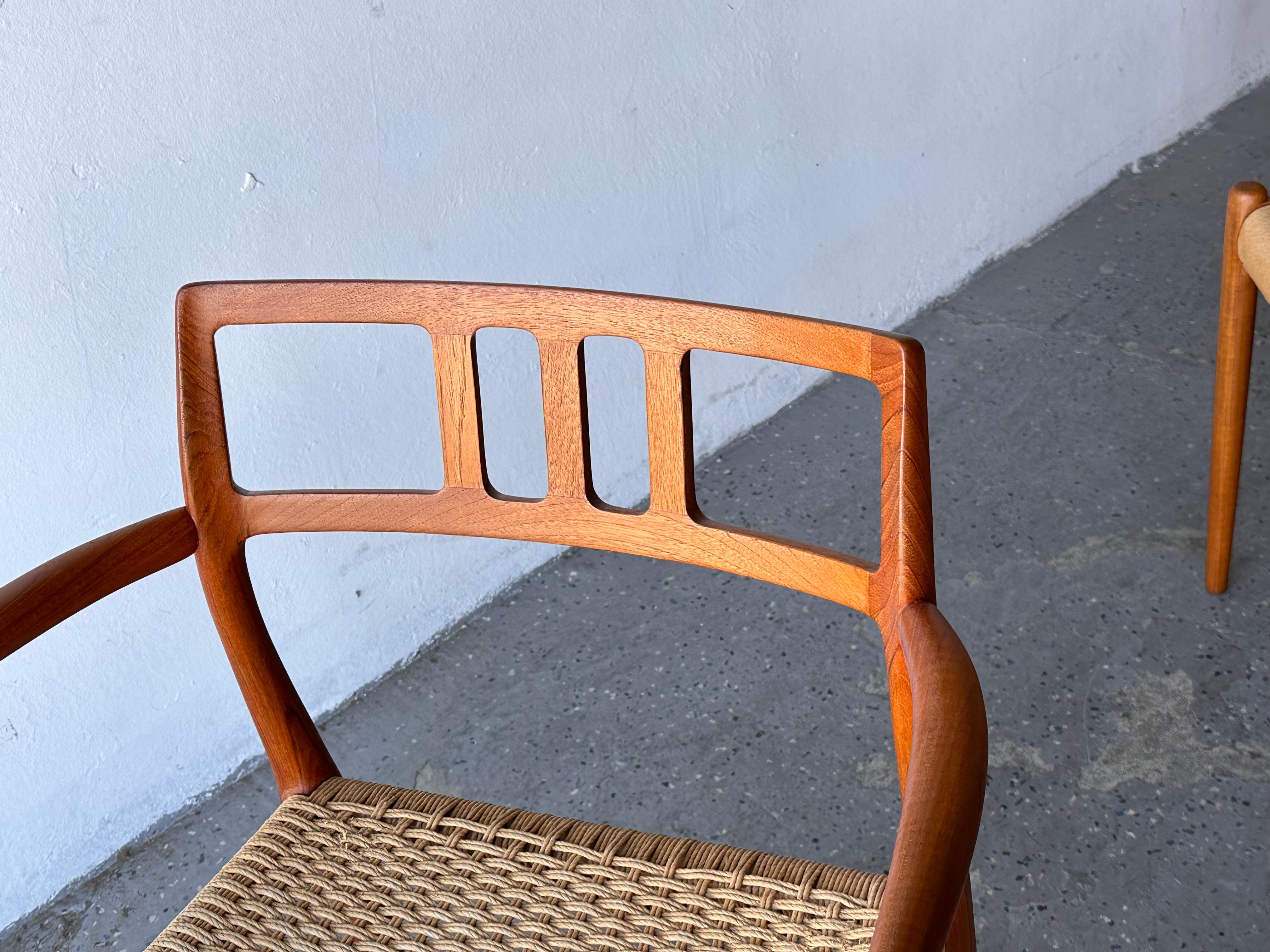 Set of 6  Danish Modern  Niels Moller for J.L. Moller Chairs, Model 79 and 64 3
