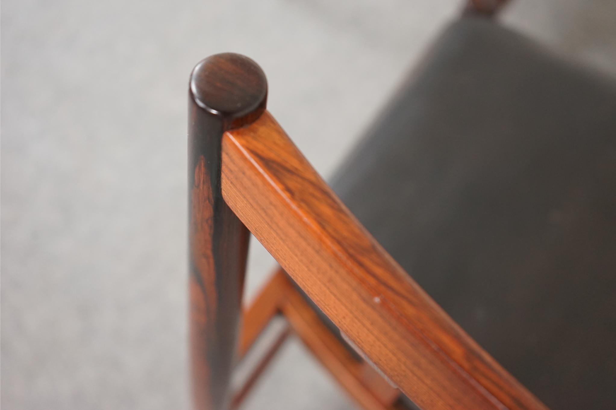 Set of 6 Danish Modern Rosewood Dining Chairs by Slagelse Mobelfabrik For Sale 5