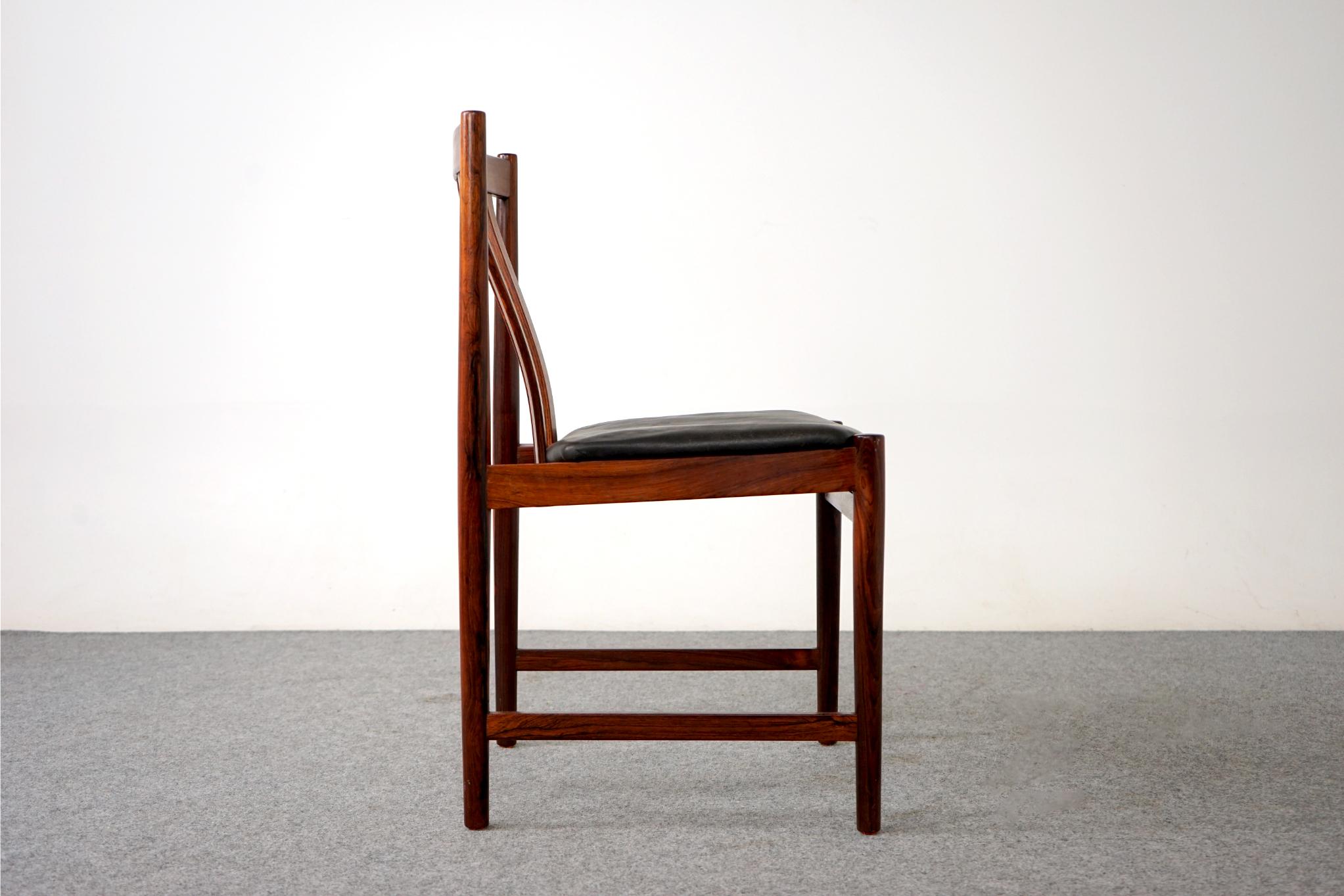 Set of 6 Danish Modern Rosewood Dining Chairs by Slagelse Mobelfabrik For Sale 1