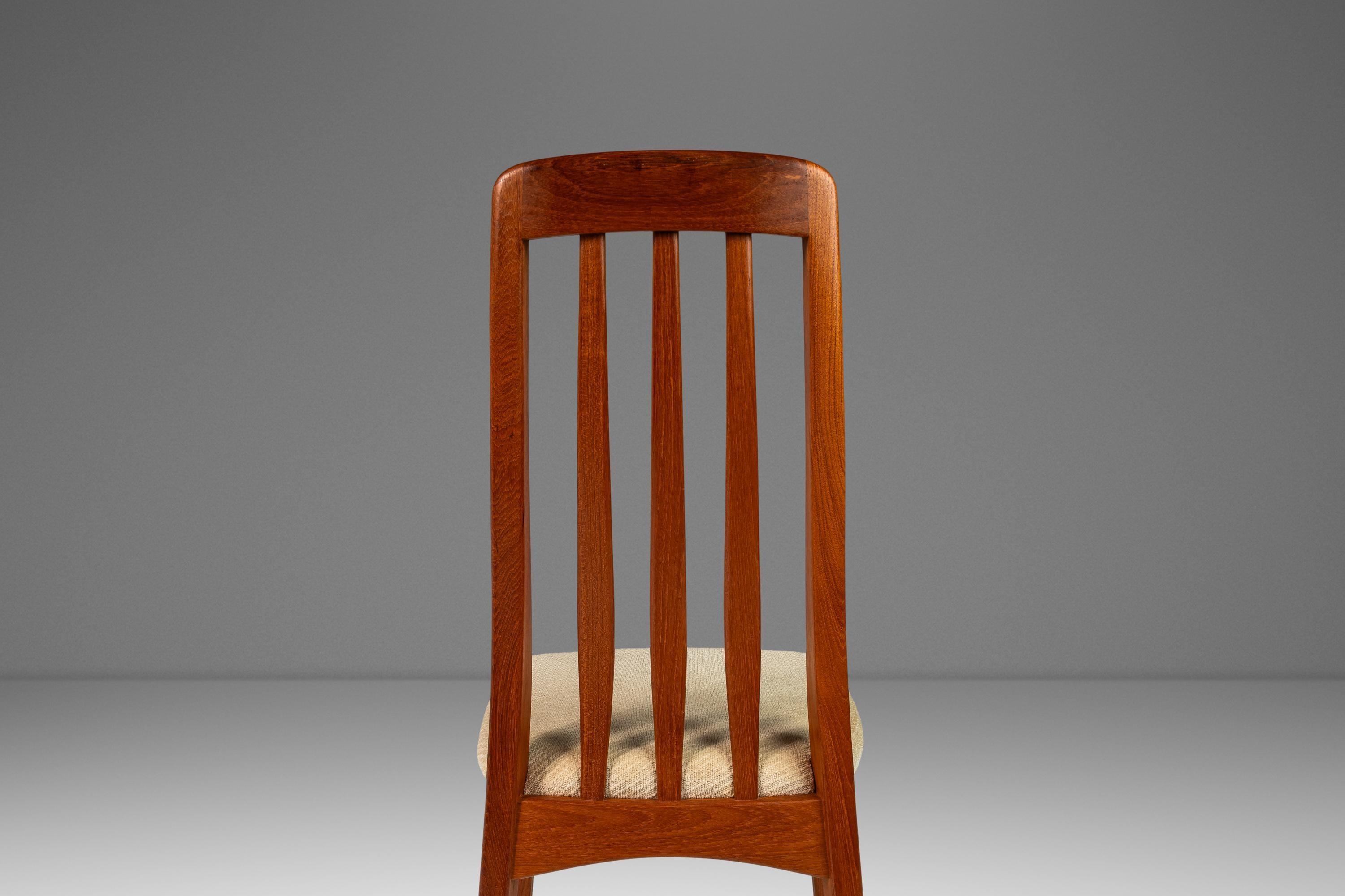 Set of 6 Danish Modern Teak Dining Chairs by Benny Linden, Thailand, c. 1970's 7