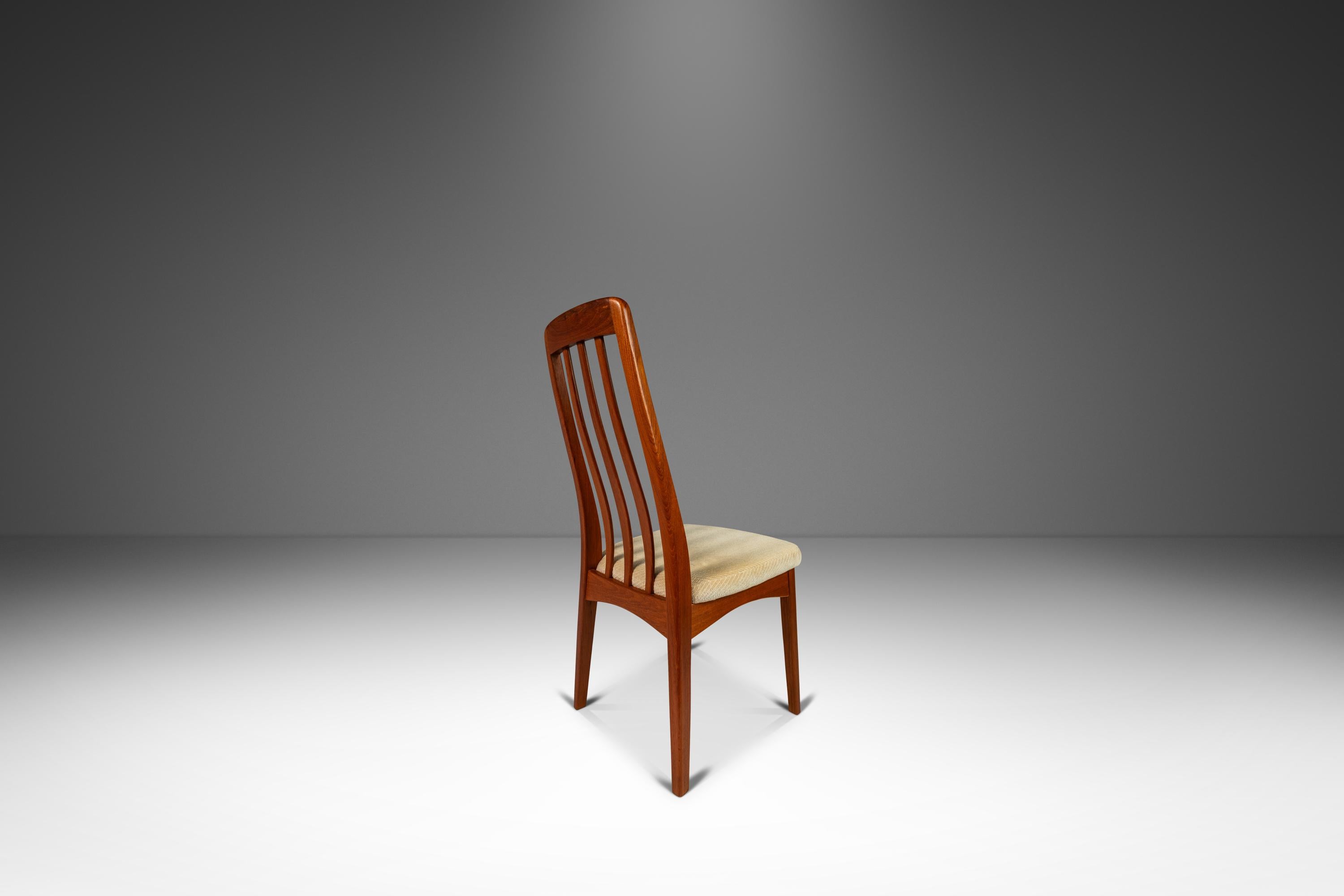 Set of 6 Danish Modern Teak Dining Chairs by Benny Linden, Thailand, c. 1970's 2