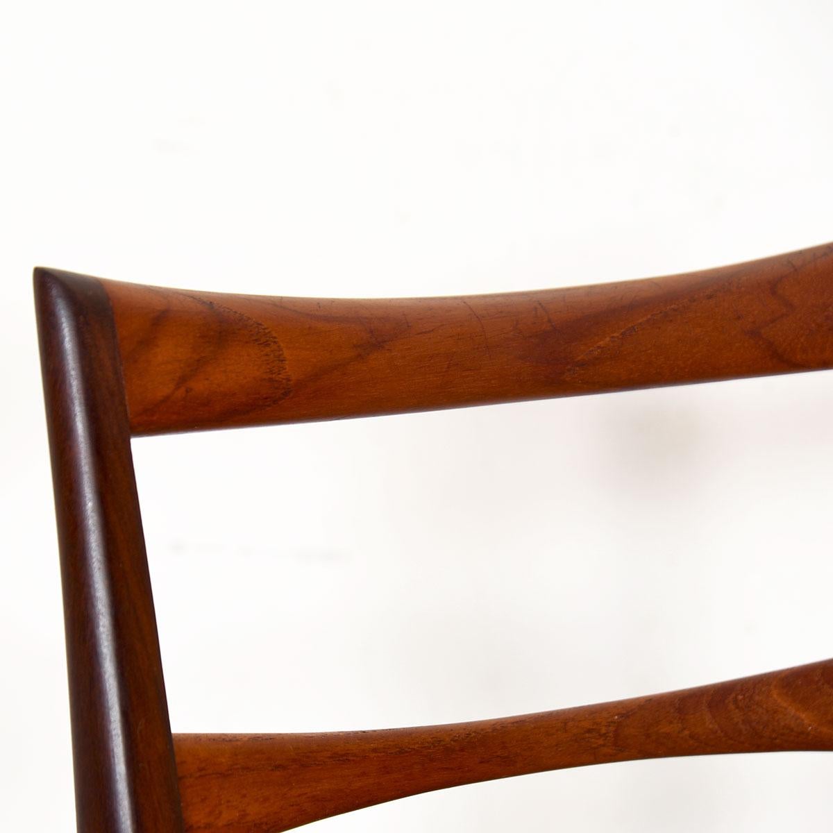 Set of 6 Danish Modern Teak Koefoeds Hornslet Side Dining Chairs For Sale 3