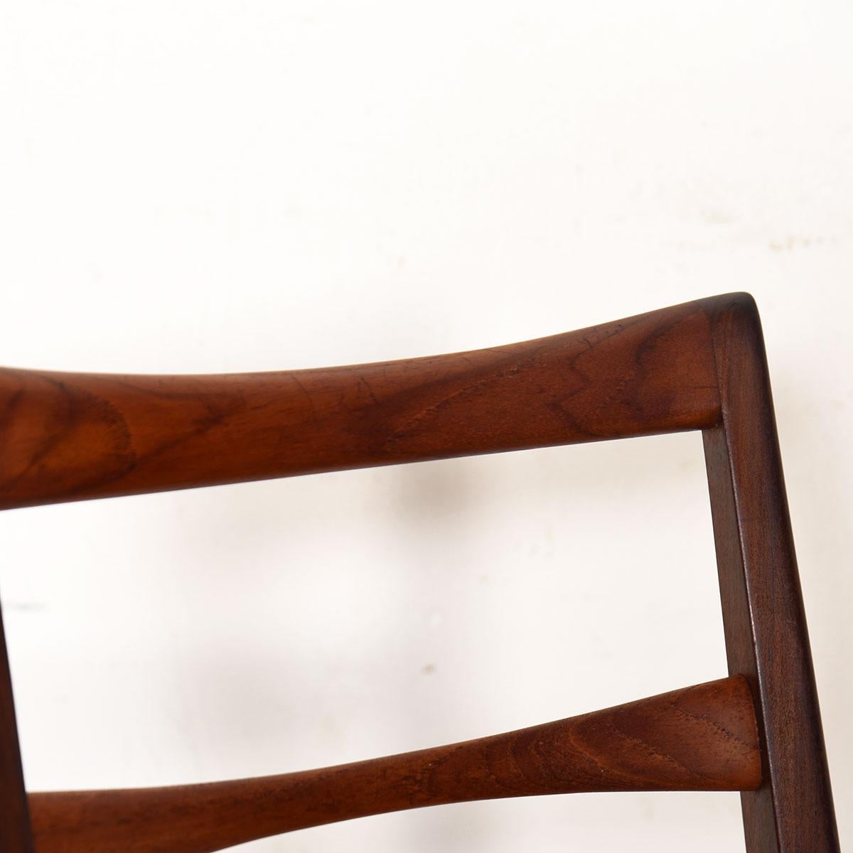 Set of 6 Danish Modern Teak Koefoeds Hornslet Side Dining Chairs For Sale 4