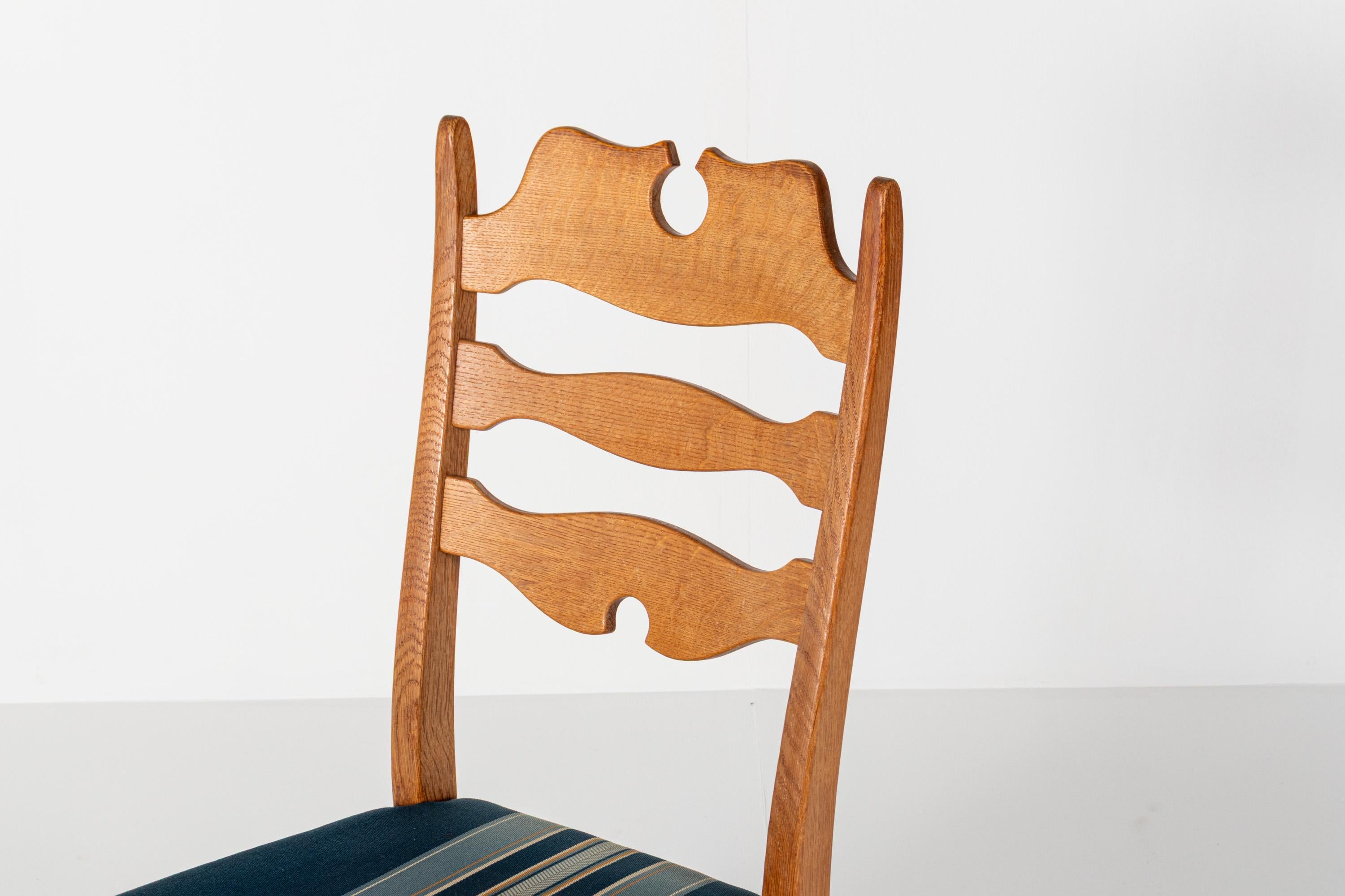 Set of 6 Danish Razorblade Dining Chairs by Henning Kjærnulf, 1970s im Angebot 4