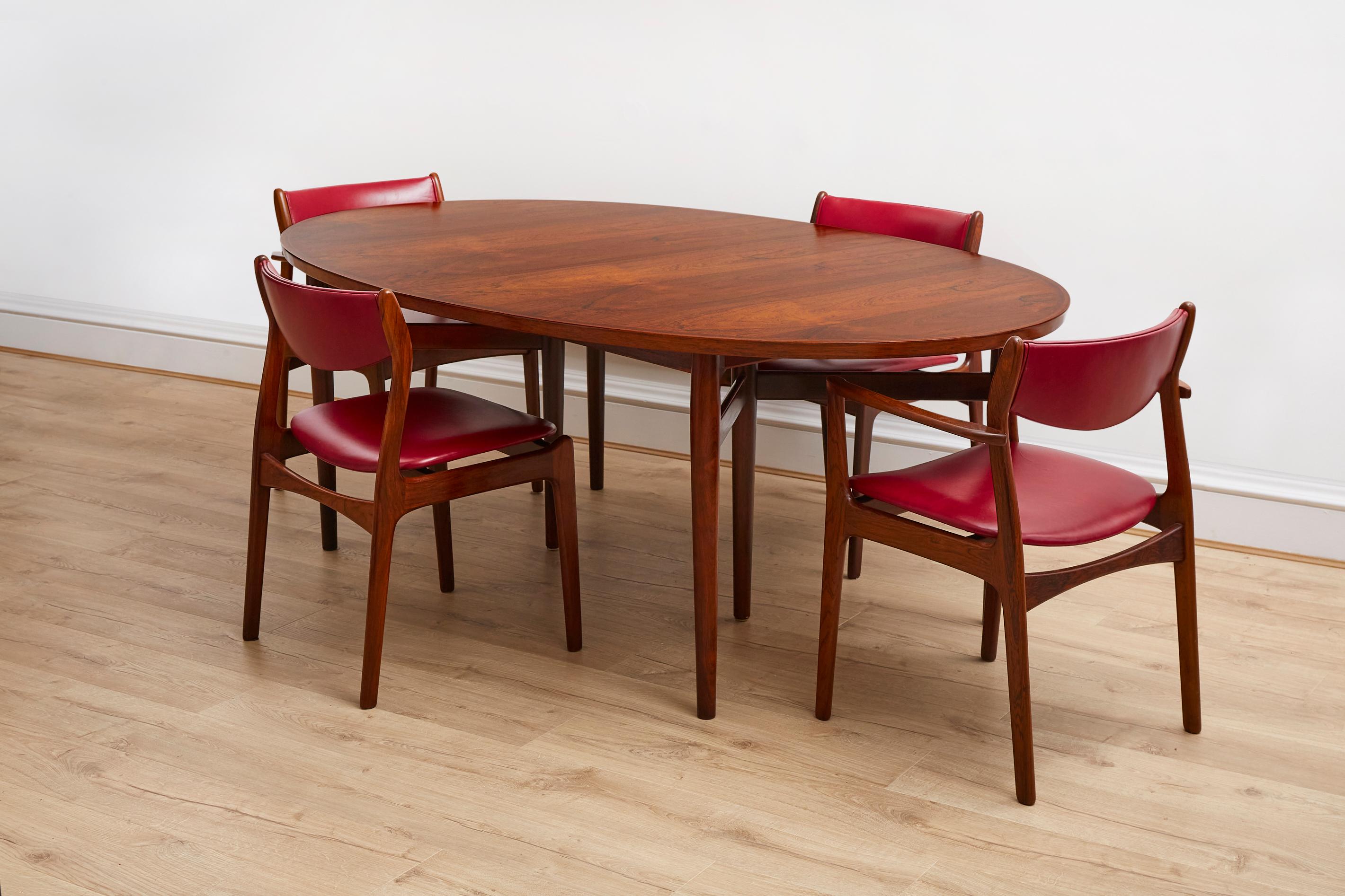 Set of 6 Danish Rosewood Dining Chairs, 1960s 6