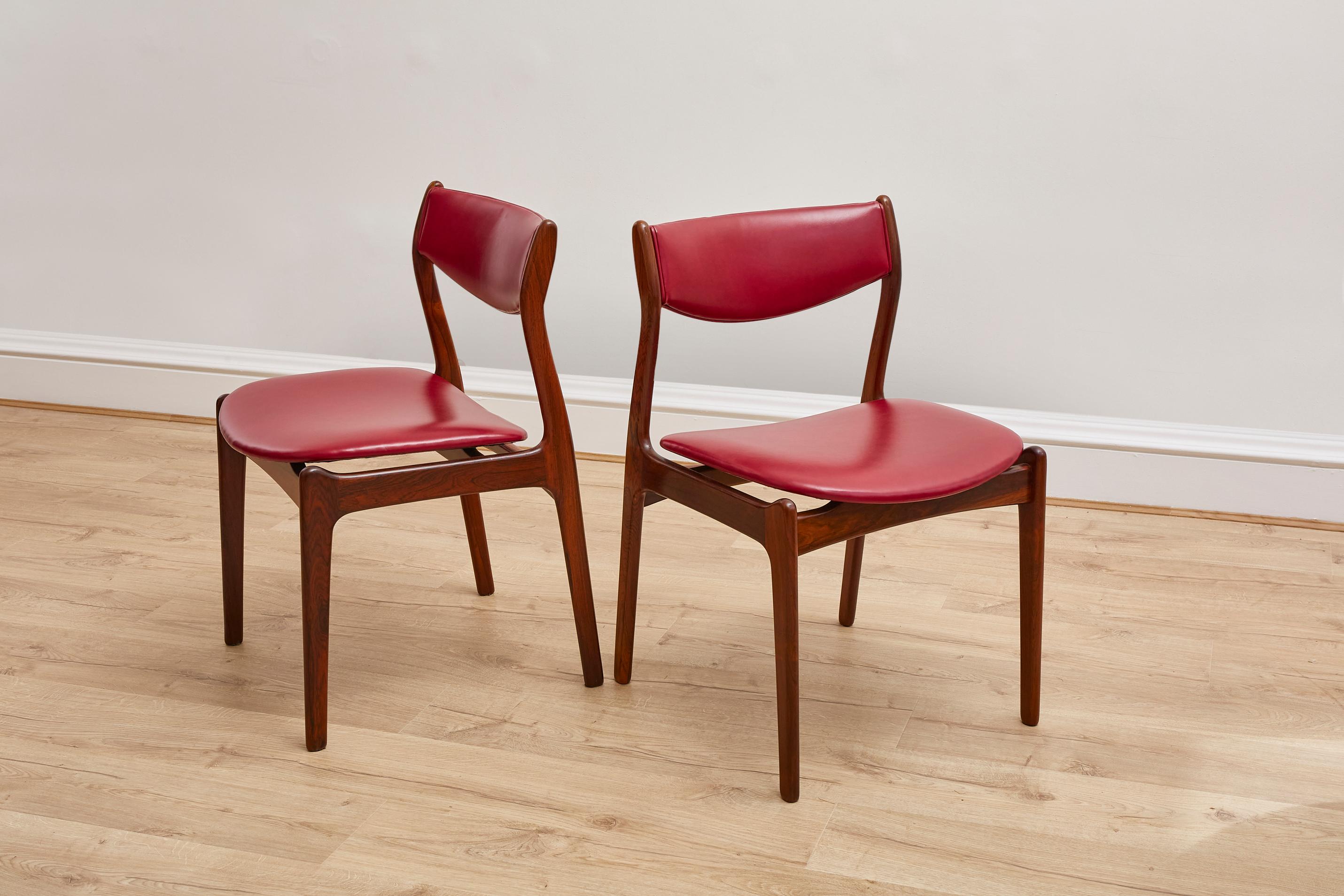 20th Century Set of 6 Danish Rosewood Dining Chairs, 1960s