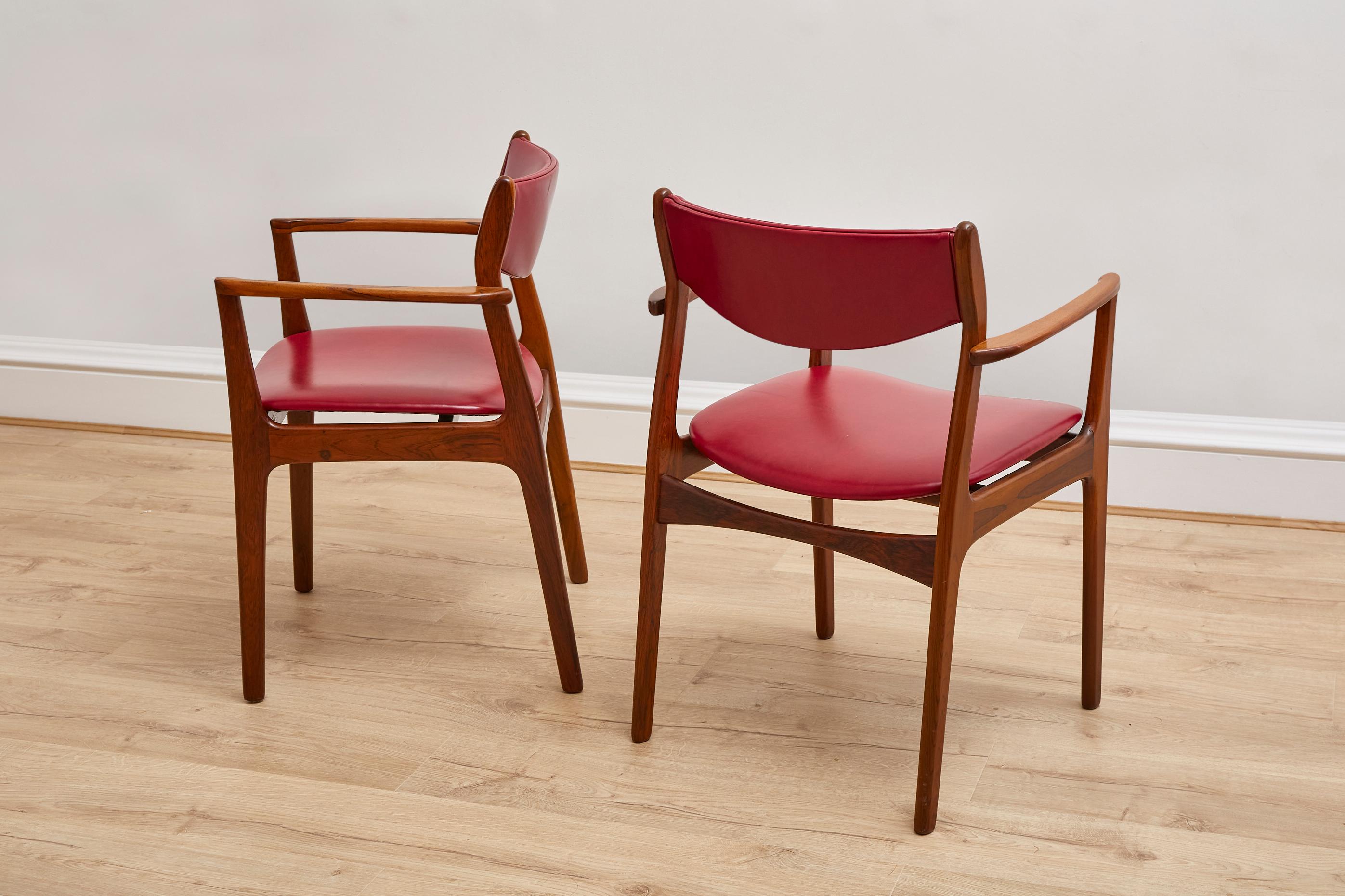 Set of 6 Danish Rosewood Dining Chairs, 1960s 3
