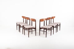 Set of 6 Danish Rosewood Dining Chairs, Denmark, 1960s – Newly Upholstered