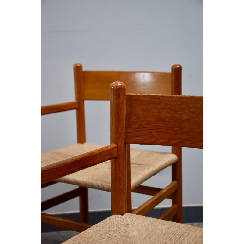 Set di 6 sedie e poltrone danesi, anni '60 in vendita 1