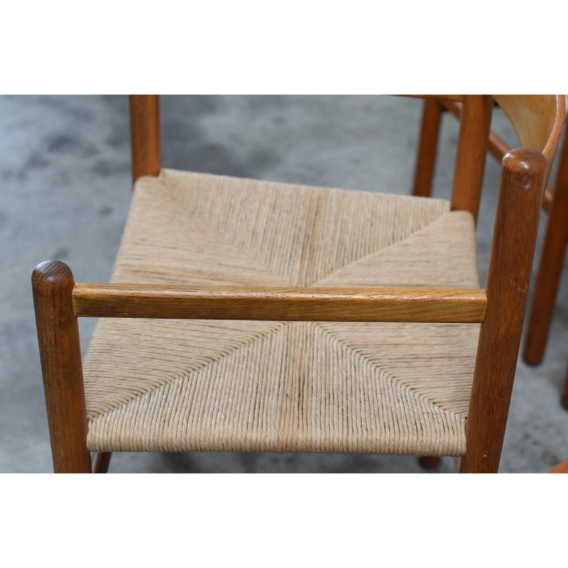Set di 6 sedie e poltrone danesi, anni '60 in vendita 3