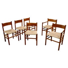 Set of 6 Danish Side Chairs & Armchairs, 1960s